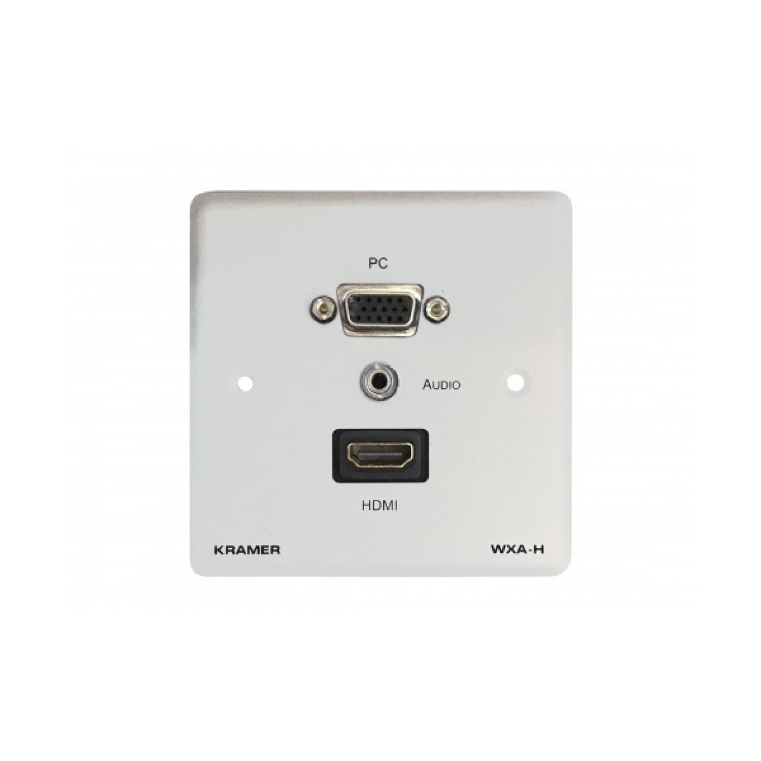 Kramer Electronics WXA-H/EU(W)-80 toma de corriente HDMI + VGA + 3.5mm Blanco