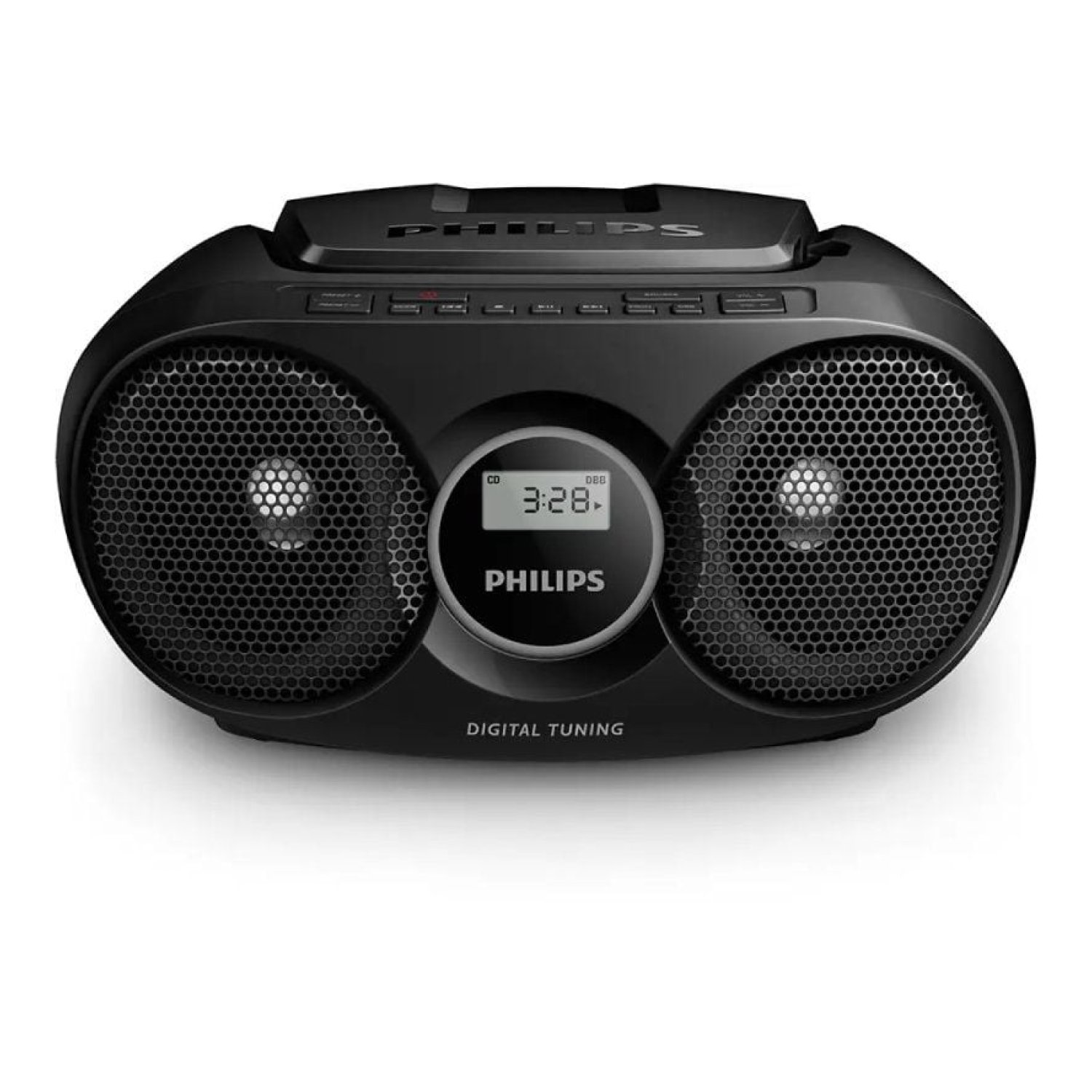 Radio CD Philips AZ215B/12/ 3W/ Negra