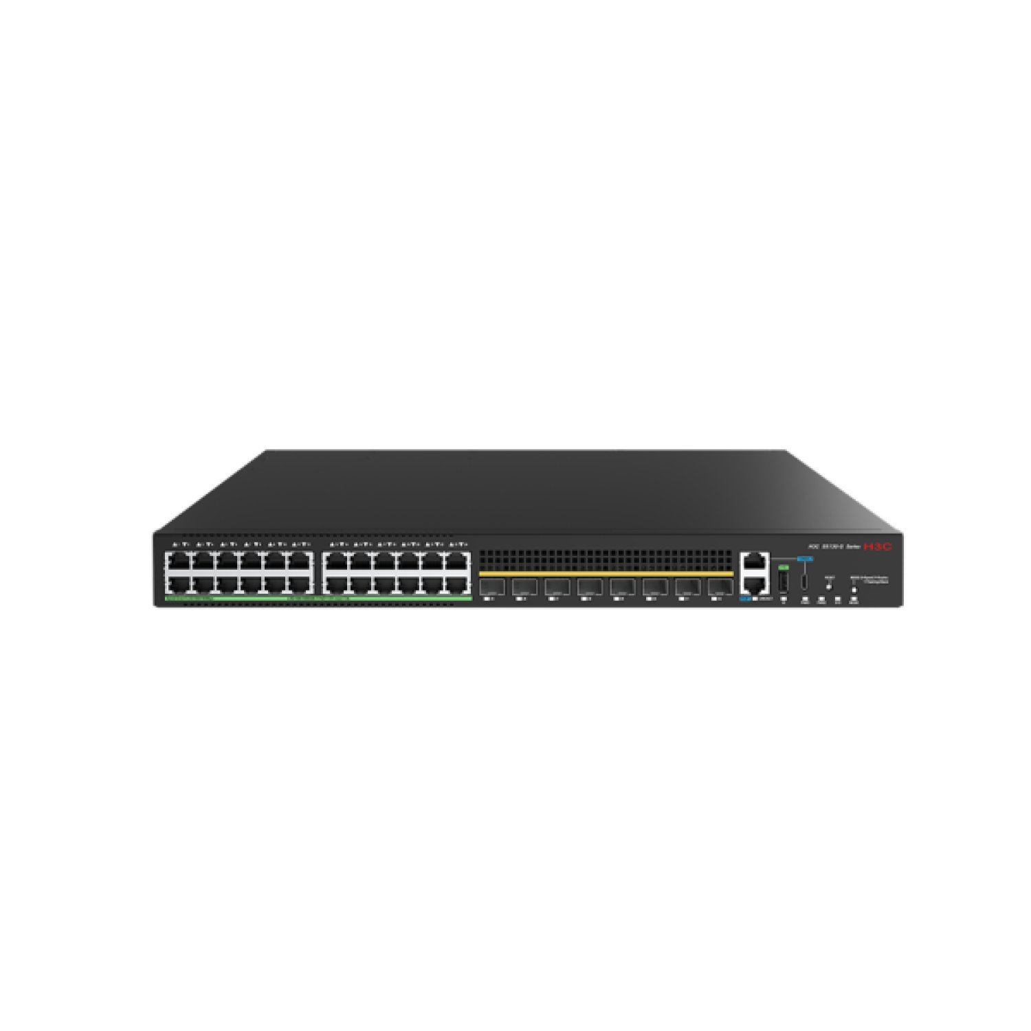H3C S5130S-24UN8X-EI-G-V2 ETHERNET SWITCH WITH 24*10/100/1G/2.5G BASE-T POE++ PORTS AND 8*1G/10G BASE-X SFP PLUS PORTS,WITHOUT POWER SUPPLIES