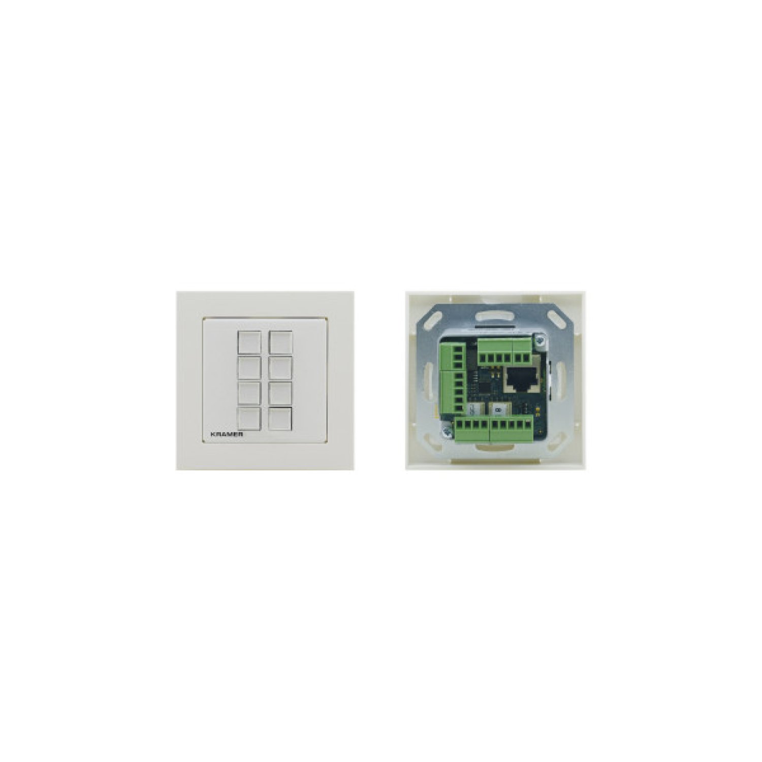 Kramer Electronics RC-208/EU-80/86(W) botonera Blanco