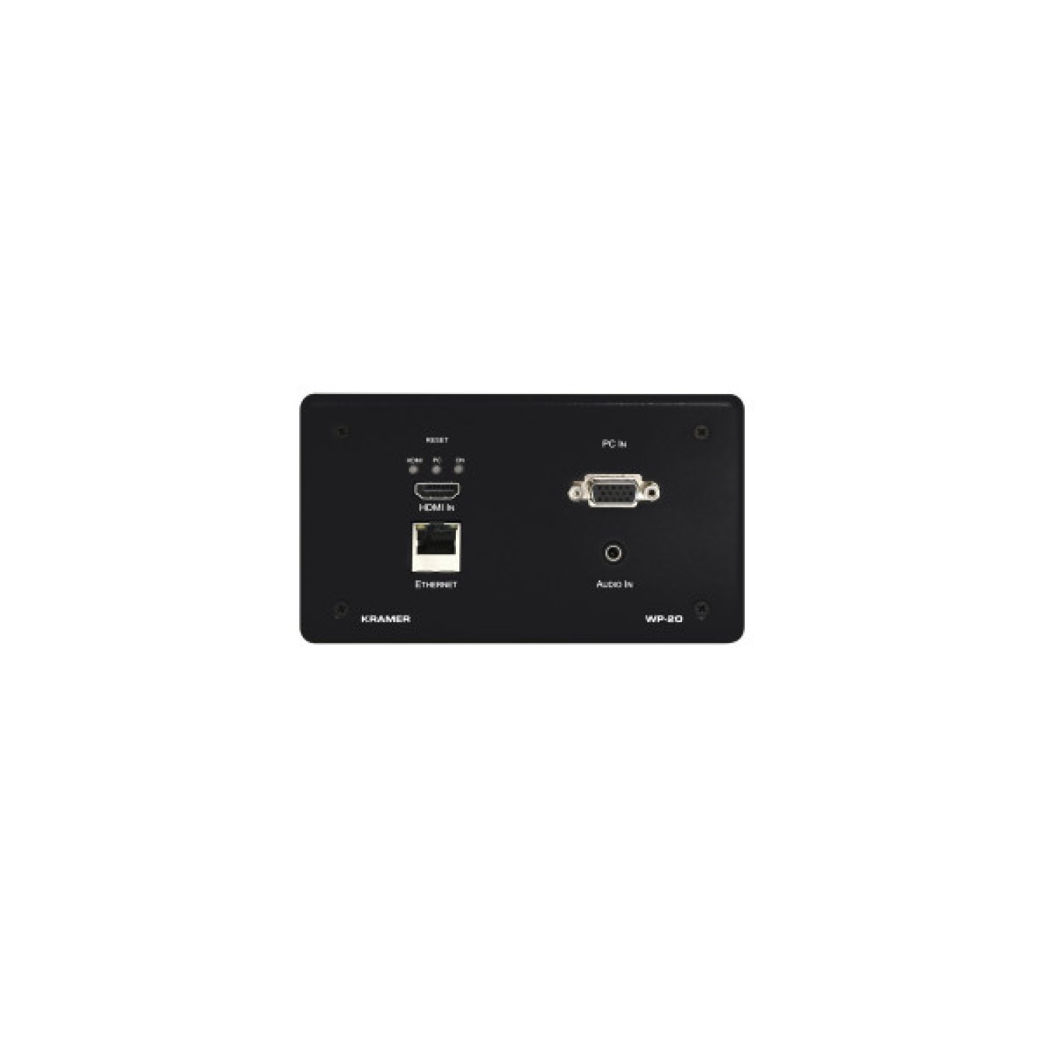 Kramer Electronics WP-20/EU(B)-80 caja de tomacorriente Negro