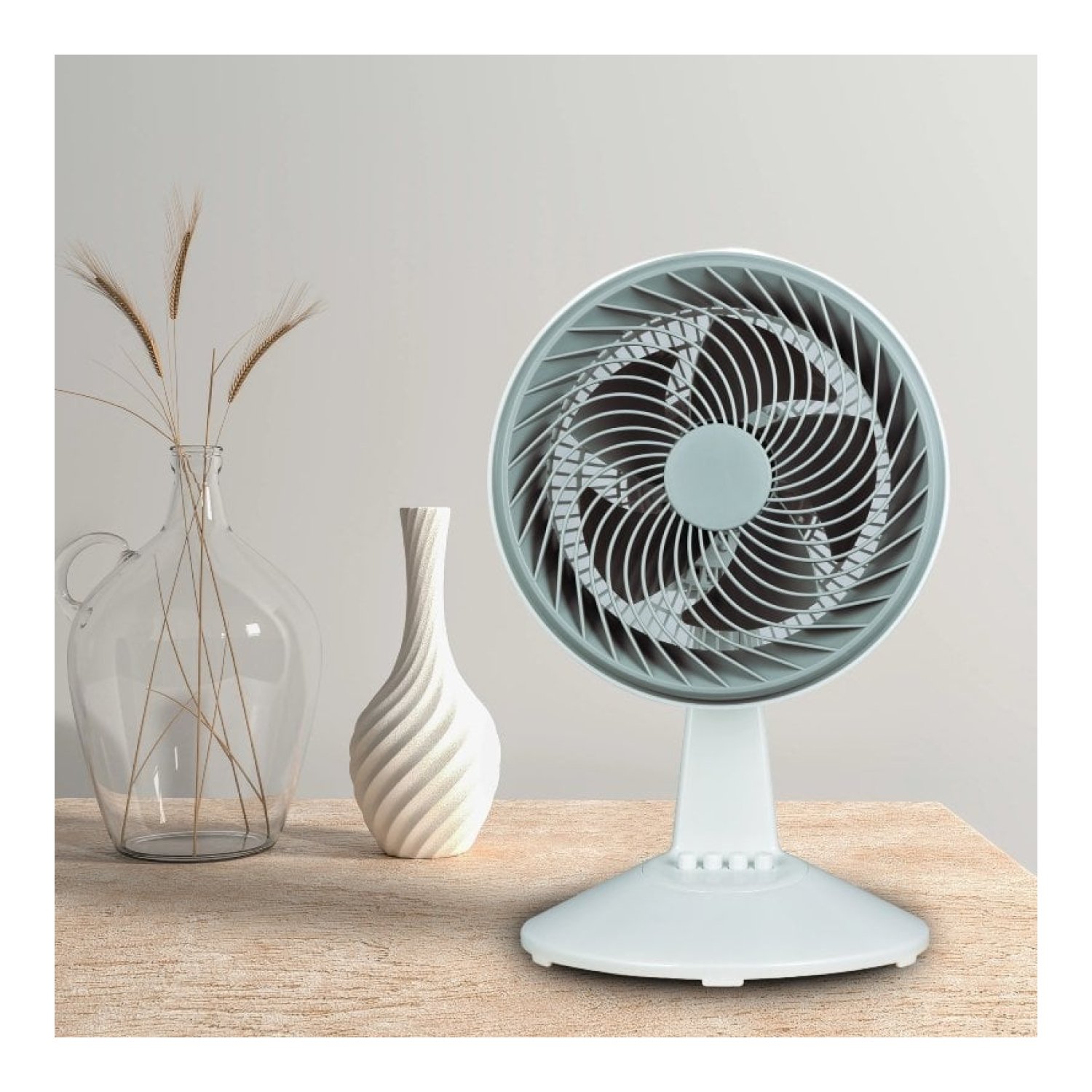 Ventilador de Sobremesa Daewoo DW9009/ 80W/ 5 Aspas 25cm/ 3 Velocidades
