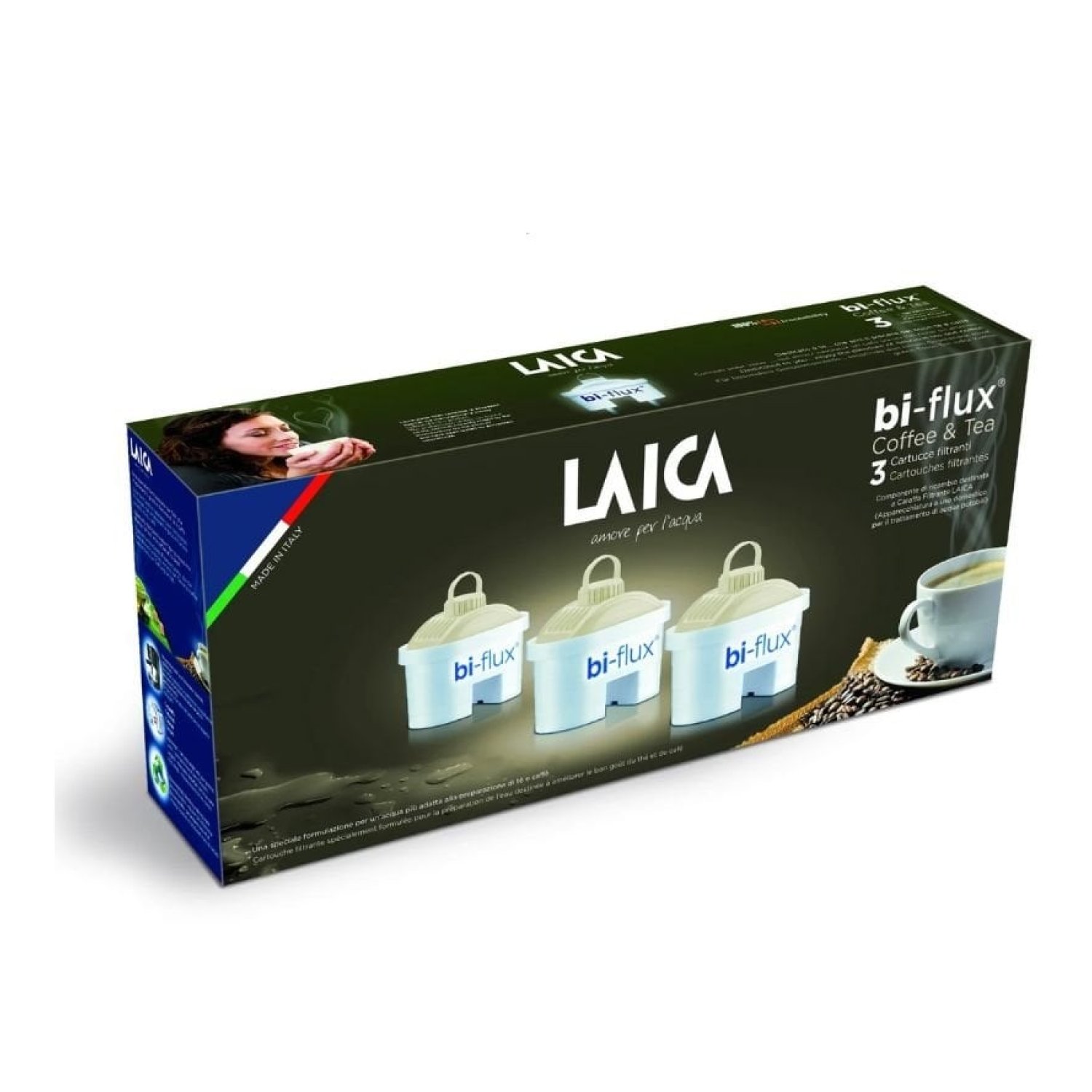 Filtros BI-FLUX Laica Coffe and Tea C3M/ Pack 3