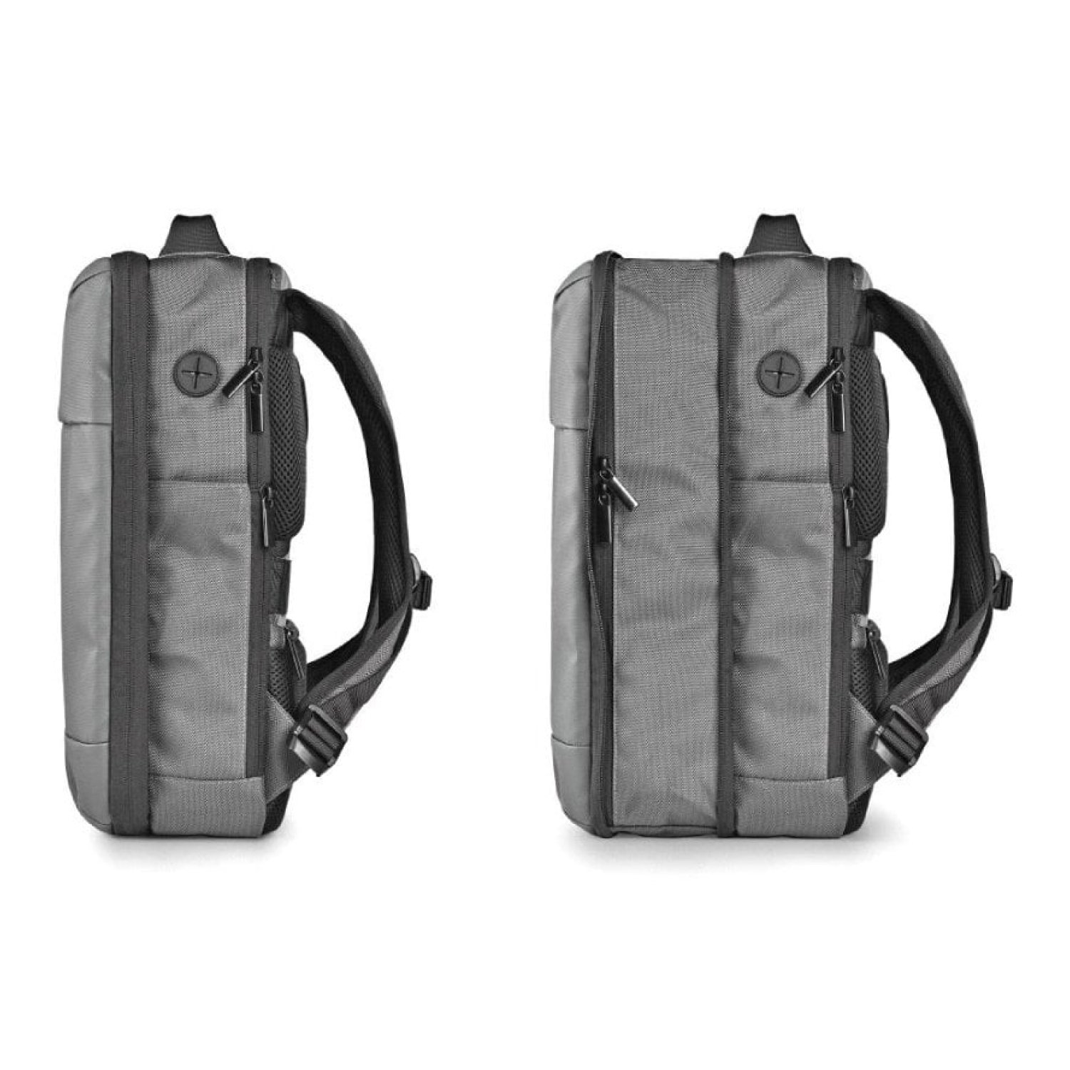 Mochila Expansible NGS Monray Sacks Horizon para Portátiles hasta 14"/ Impermeable/ Gris