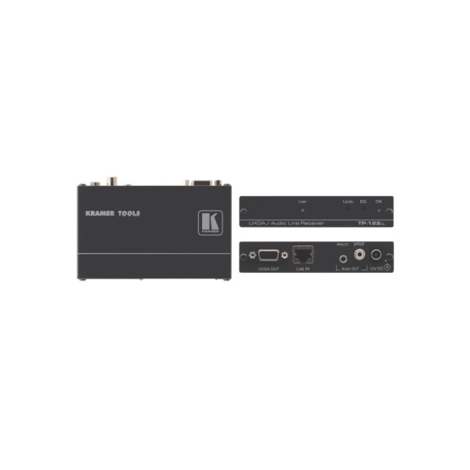 Kramer Electronics TP-122XL extensor audio/video Transmisor de señales AV Negro