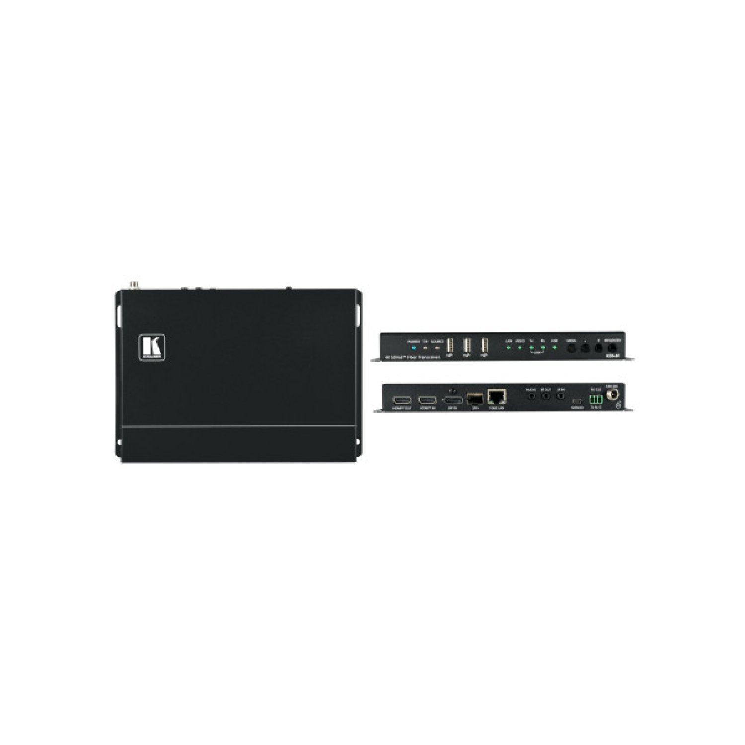 Kramer Electronics KDS-8F Transmisor y transmisor-receptor de señales AV Negro