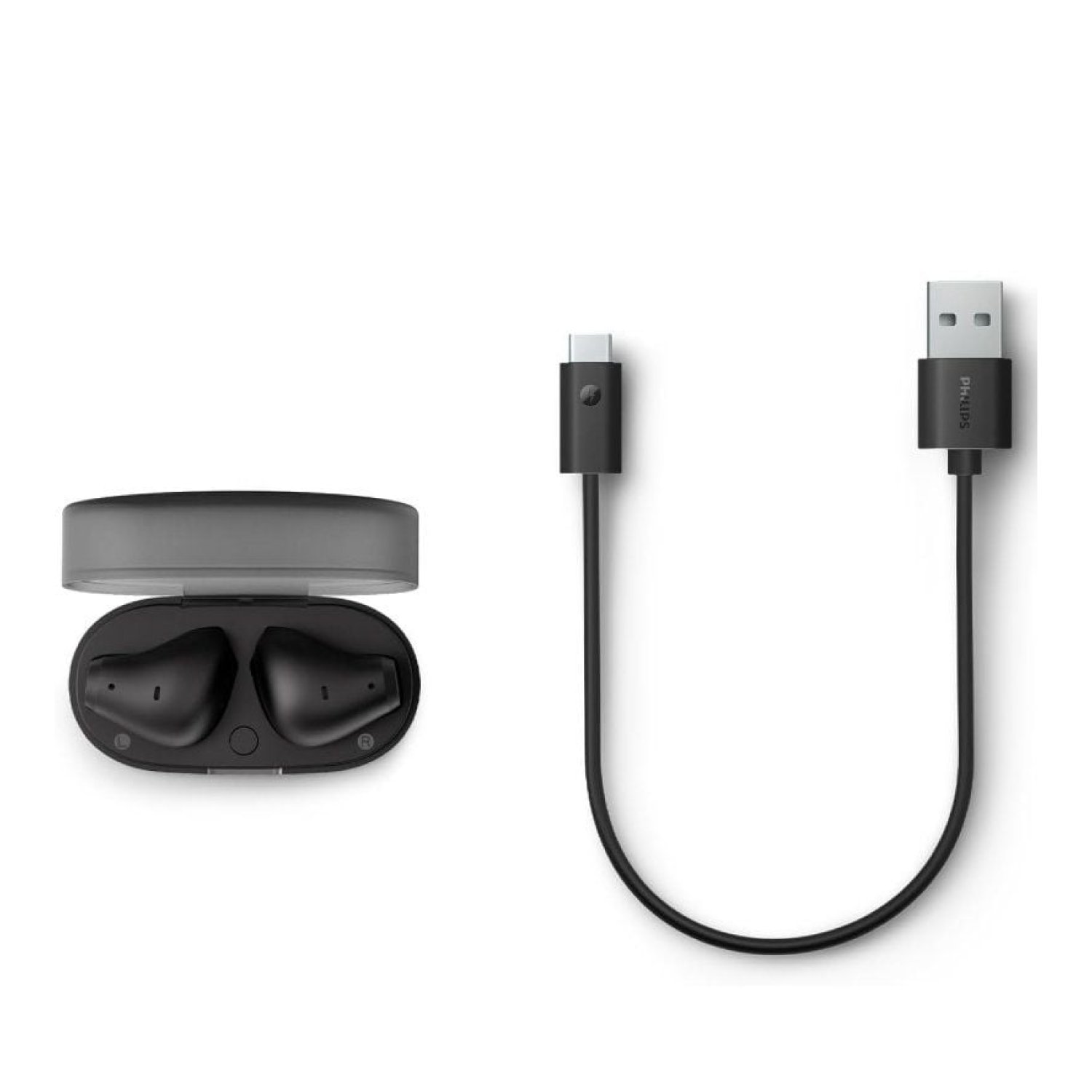 Auriculares Bluetooth Philips TAT2139BK con estuche de carga/ Autonomía 7h/ Negros