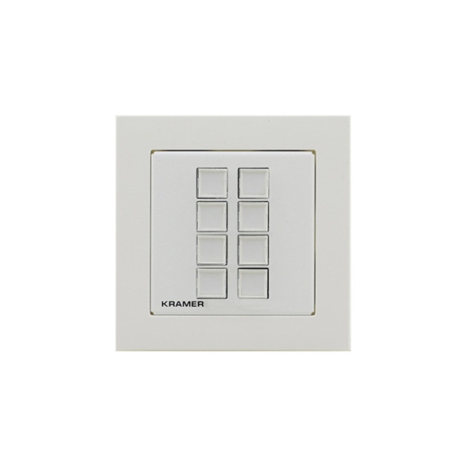 KRAMER CONTROL 8–BUTTON ETHERNET AND KNET™ 1-GANG CONTROL KEYPAD, POE - RC-308/EU-80/86(W) (30-804701590)