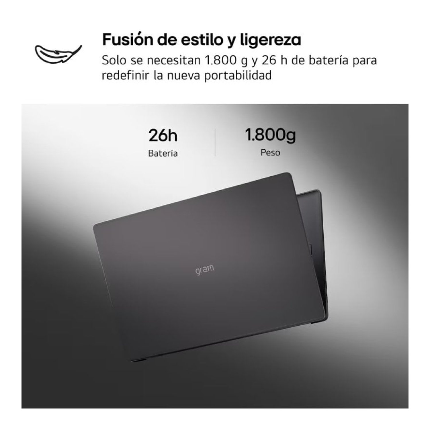 Portátil LG Gram 16UD55U-G.AX55BN Ryzen AI 5 430/ 16GB/ 512GB SSD/ 16"/ Sin Sistema Operativo
