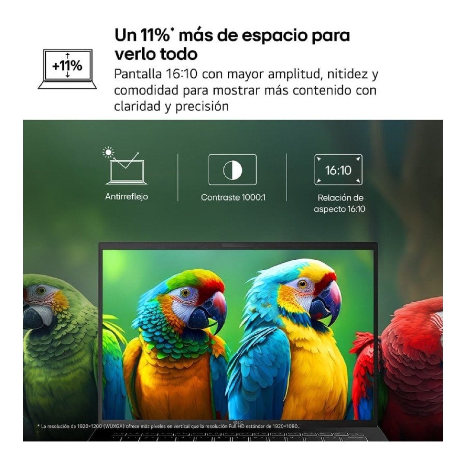 Portátil LG Gram 16UD55U-G.AX55BN Ryzen AI 5 430/ 16GB/ 512GB SSD/ 16"/ Sin Sistema Operativo