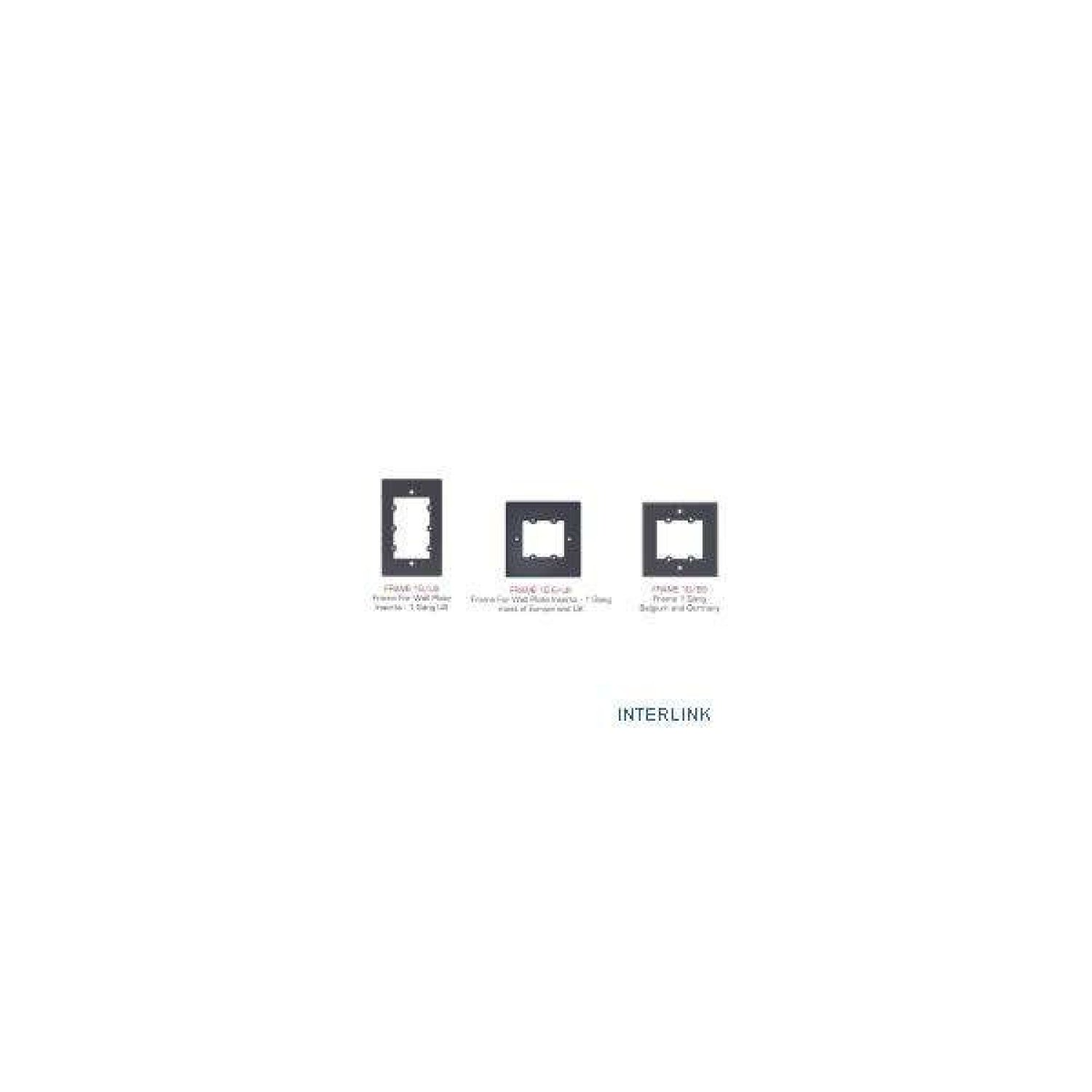 FRAME PARA WALL PLATE INSERCION 1 ALTURA 1G/EUK(W) KRAMER