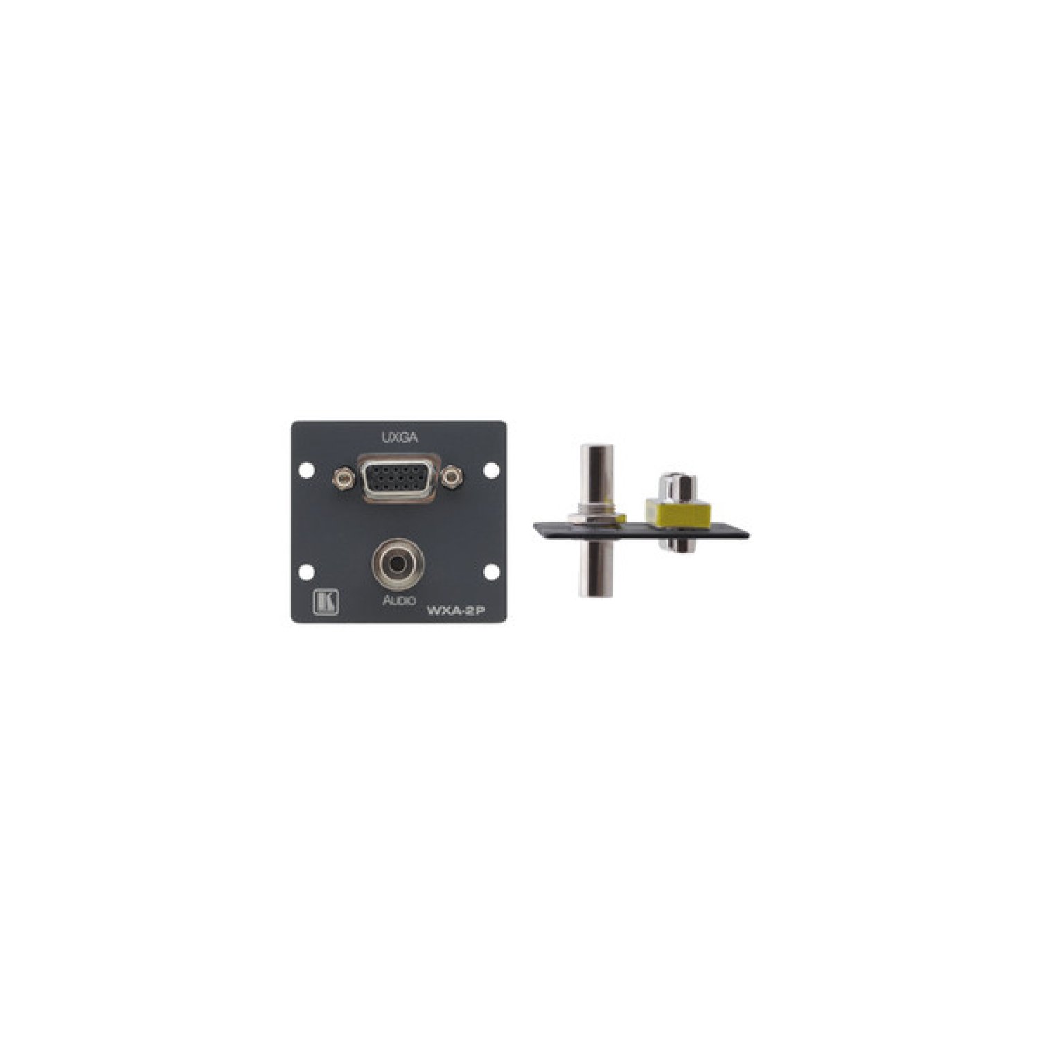 KRAMER WALL PLATE INSERT - 15-PIN HD & 3.5MM STEREO AUDIO NEGRO (WXA-2P(B)) 85-70580399