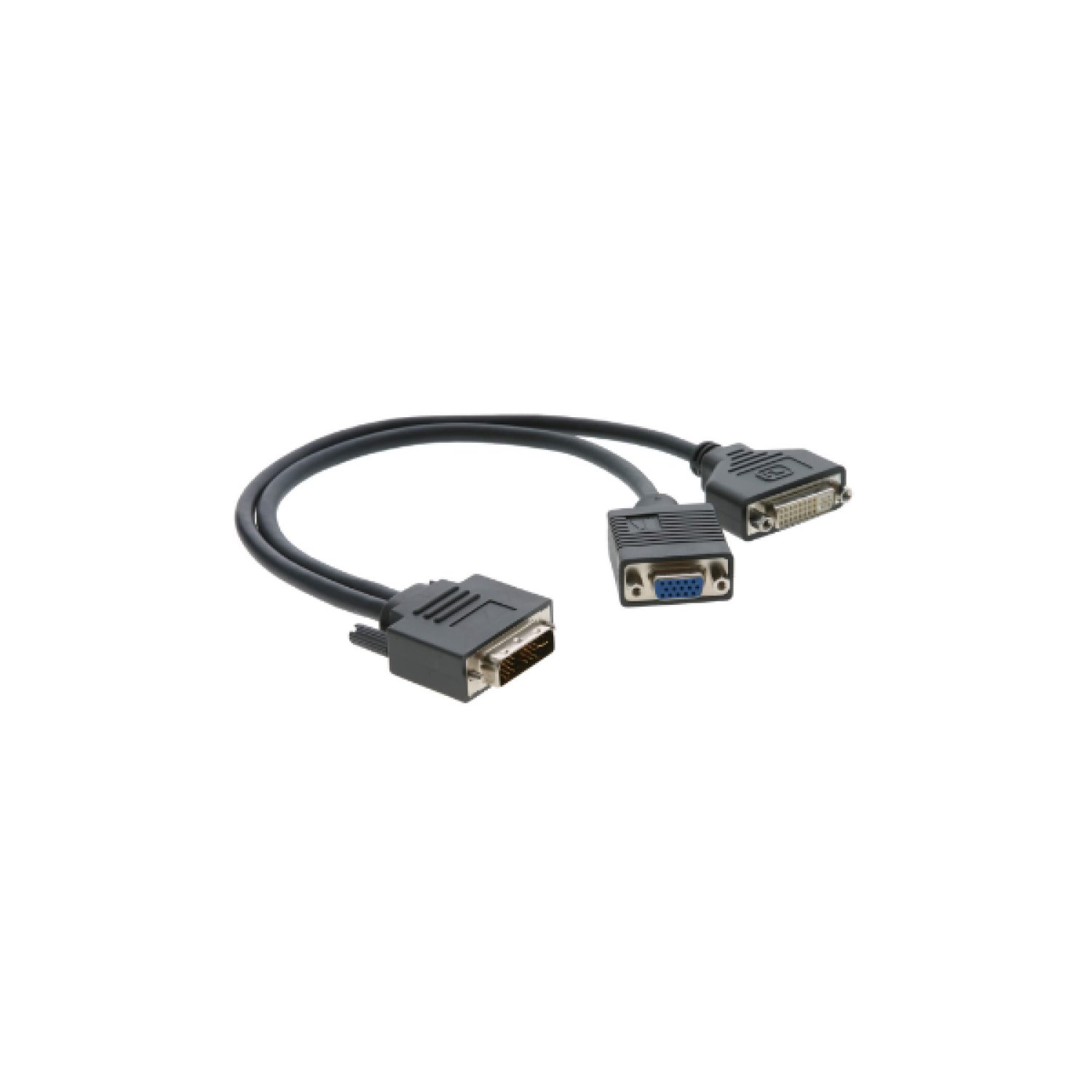 Kramer Electronics 99-9494921 adaptador de cable de vídeo 0,3 m DVI-I DVI-D + VGA (D-Sub) Negro