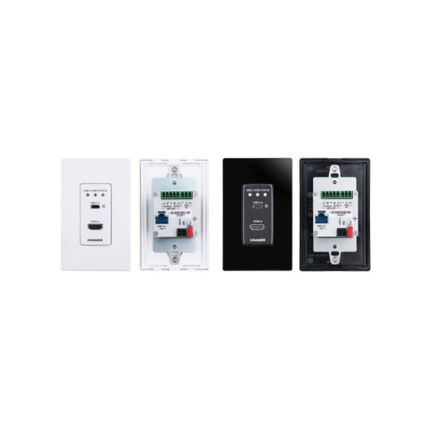 Kramer Electronics WP-20CT-EU-PANEL-SET-80/86(B) Negro