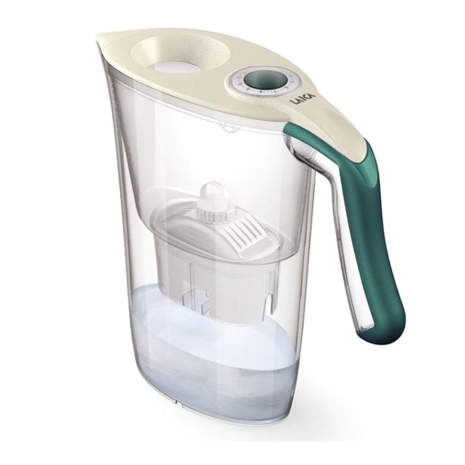 Pack Jarra Filtrante Laica Carmen Tosca/ 2.3L/ Verde Oscuro/ Jarra + 1 Filtro BI-FLUX
