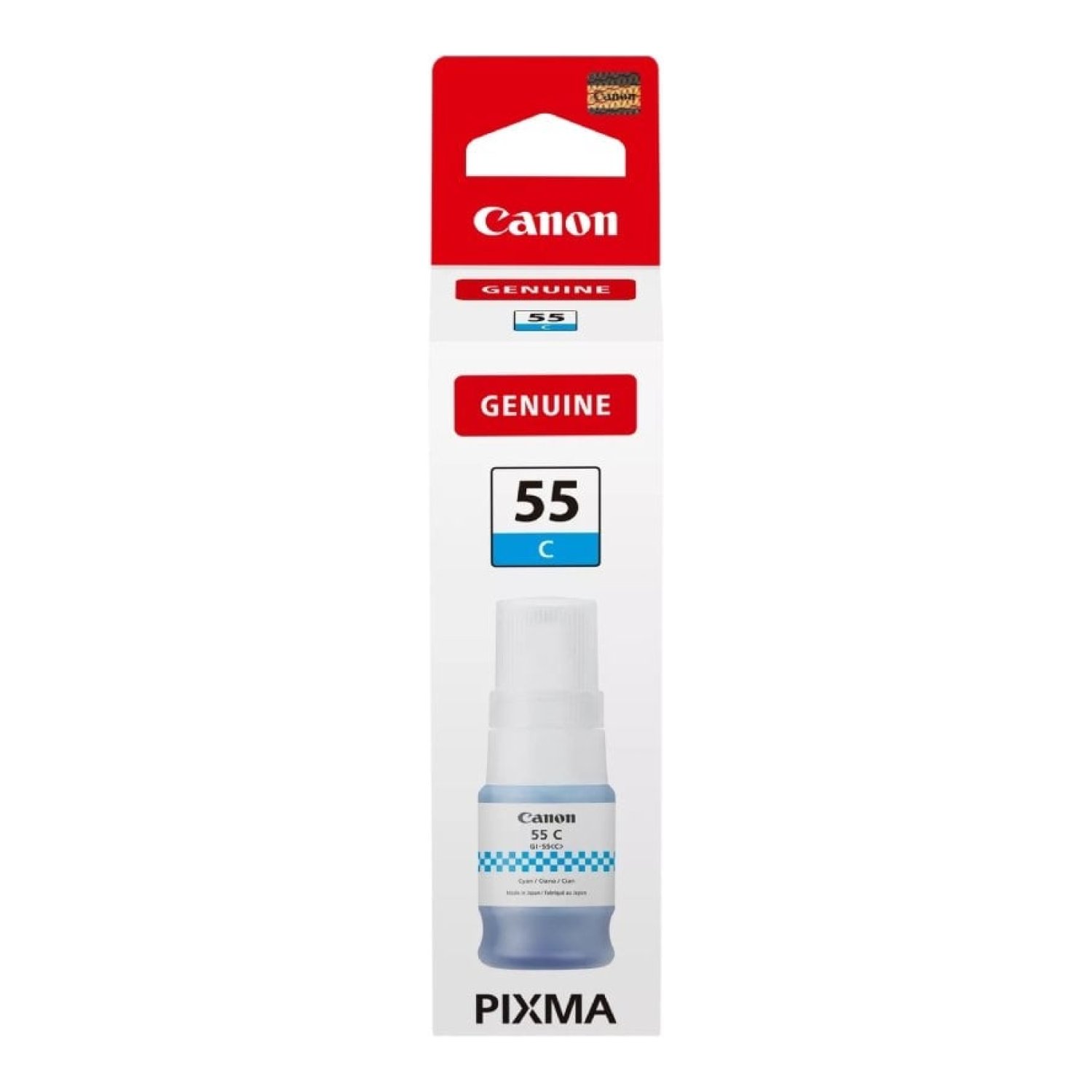 Botella de Tinta Original Canon GI-55/ Cian