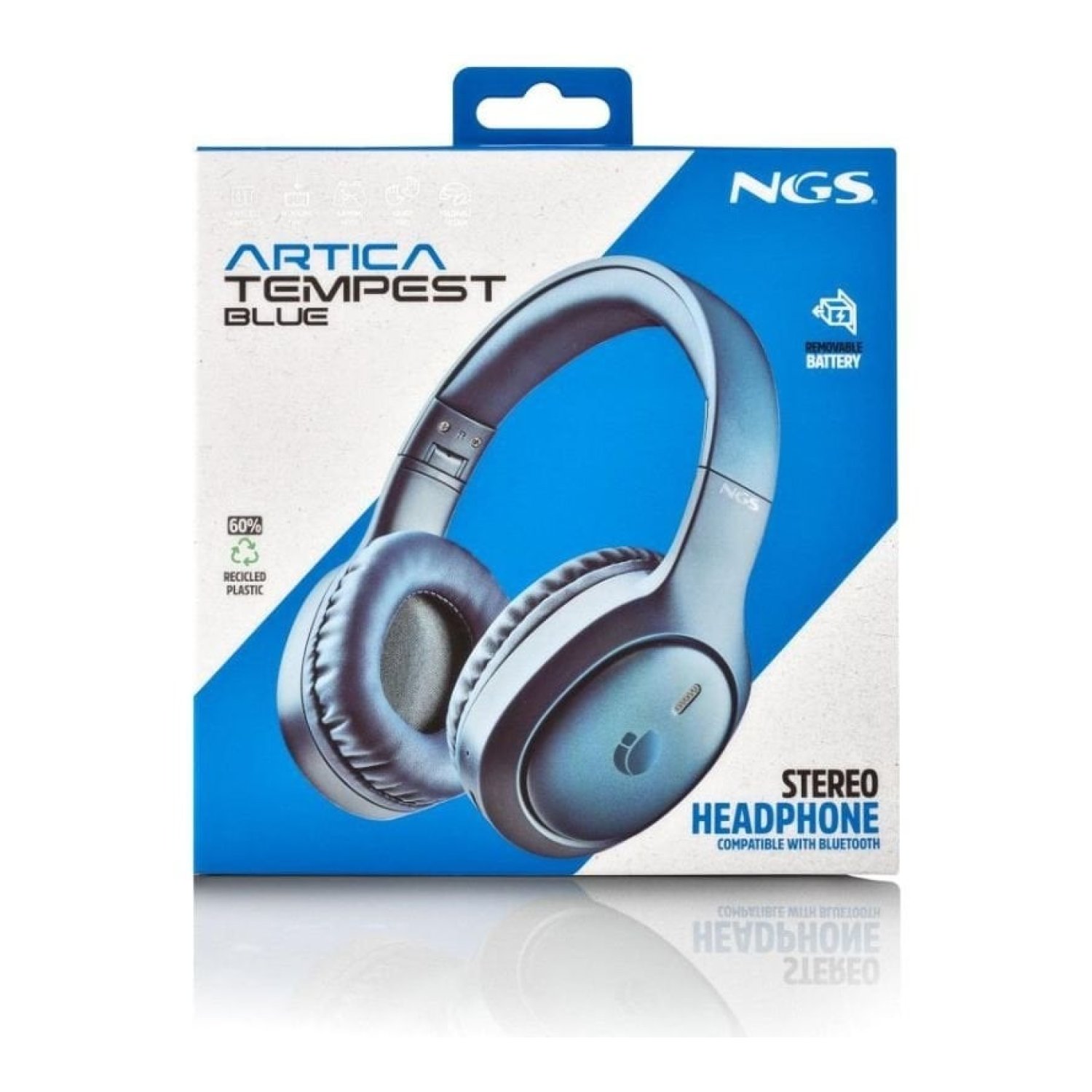 Auriculares Inalámbricos NGS Artica Tempest/ con Micrófono/ Bluetooth/ Azules