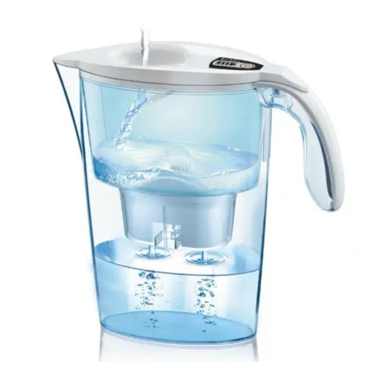 Pack Jarra Filtrante Laica Stream AlkaWater/ 2.3L/ Blanca/ Jarra + 1 Filtro AlkaWater
