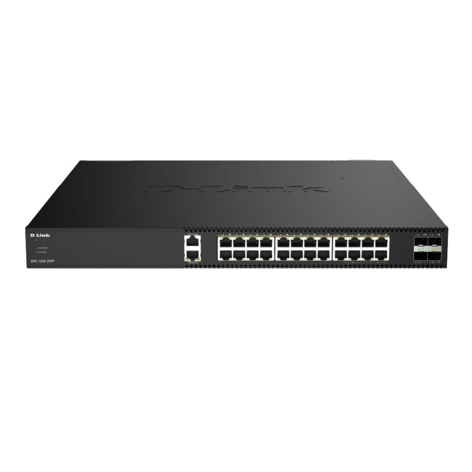 Switch Gestionable D-Link DXS-1250-28YP/E 24 Puertos/ RJ-45 10Gbps/ SFP/ PoE