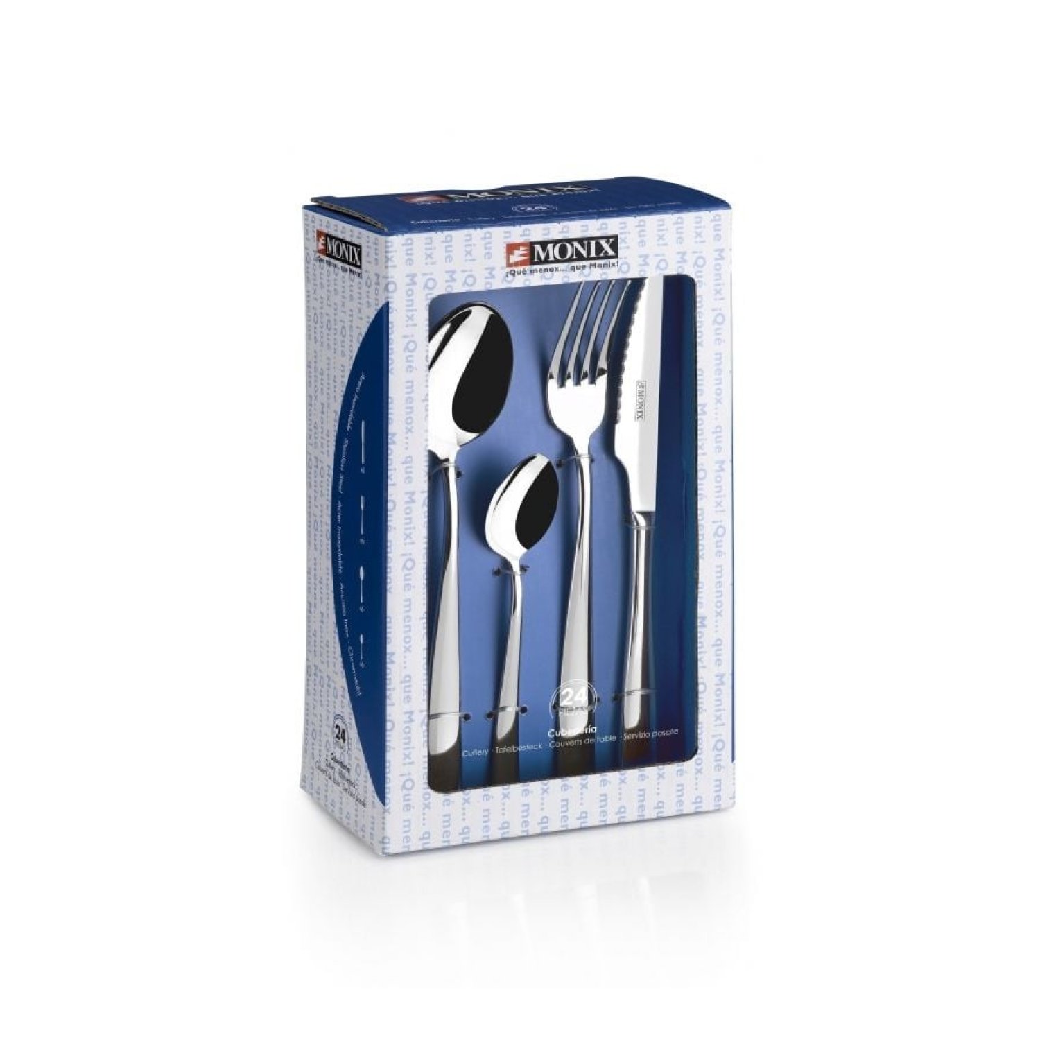 Pack 24 Cubiertos Monix M202974/ Acero inoxidable