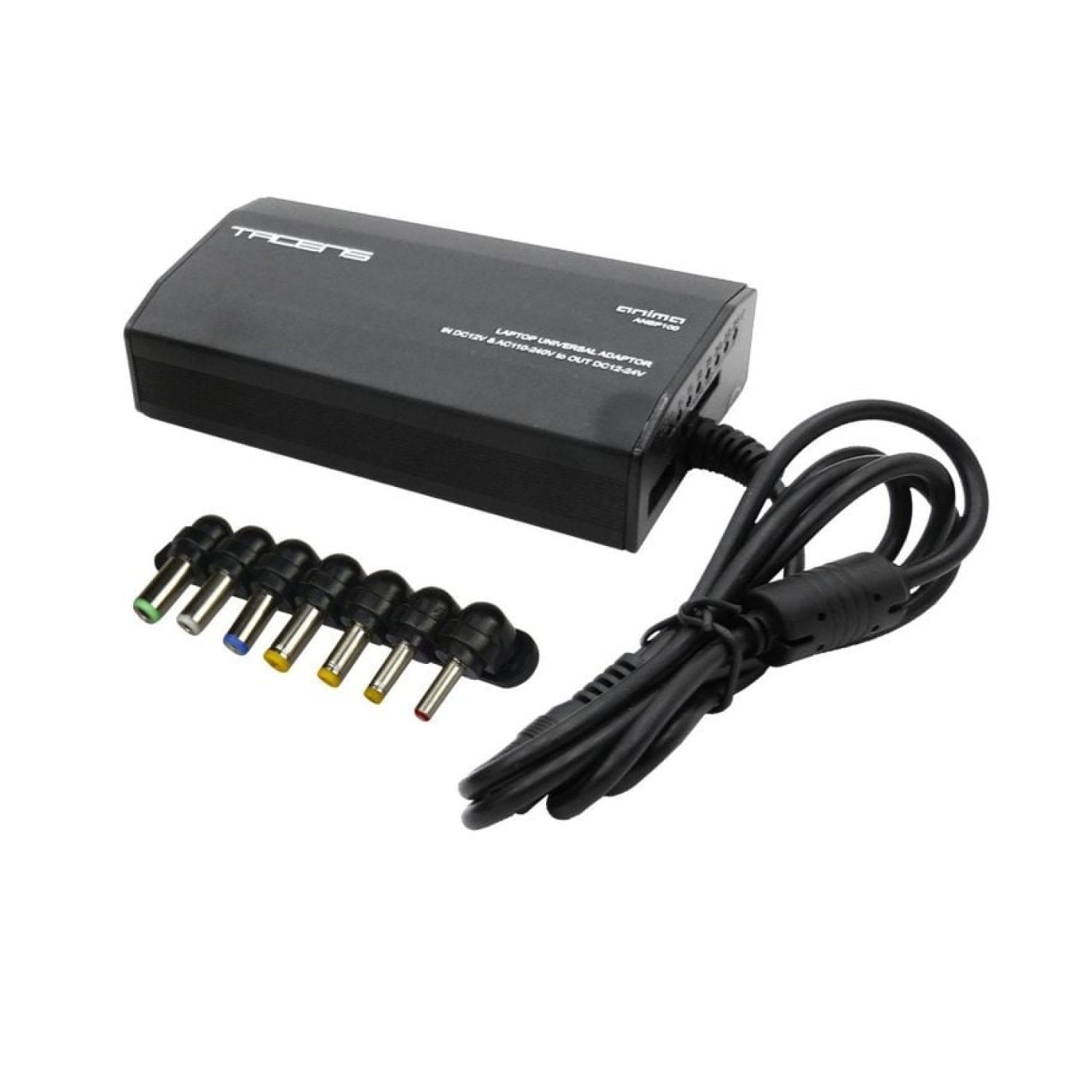 Cargador de Portátil Anima ANBP100/ 1xUSB/ 100W/ Manual/ 8 Conectores/ Voltaje 12-24V