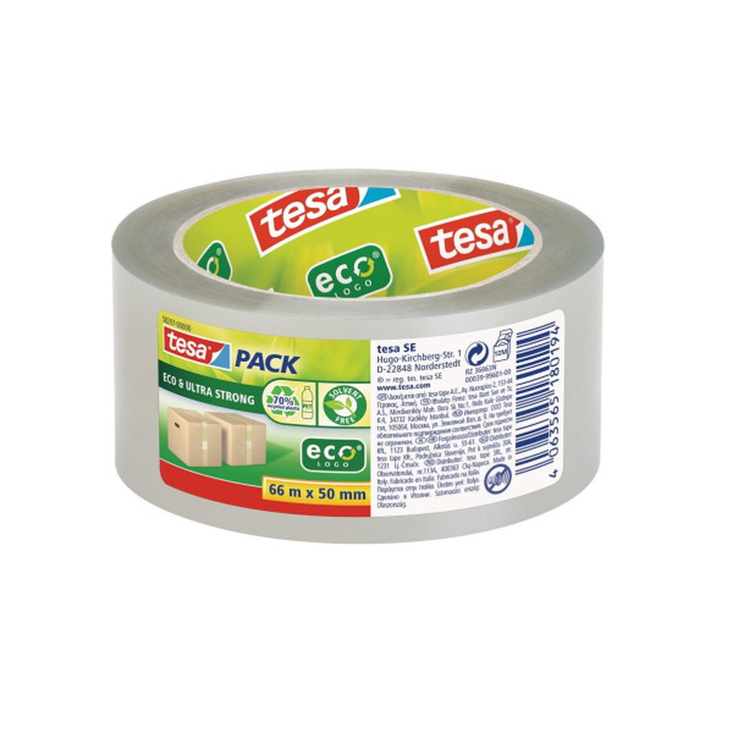 TESA 58297-00000-00 cinta adhesiva 66 m Transparente 1 pieza(s)
