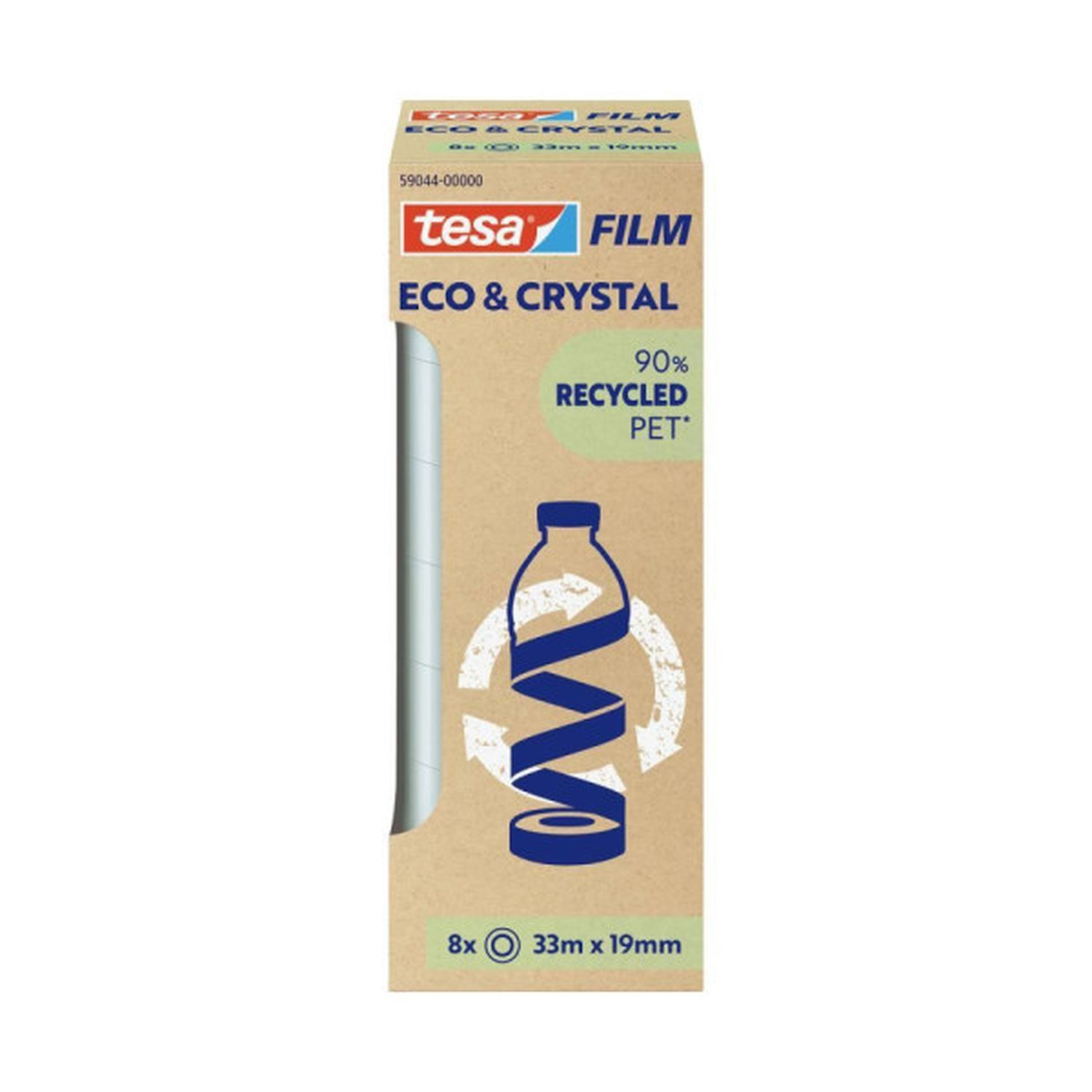 PACK 8 CINTAS ADHESIVAS TESAFILM ECO&PREMIUM 33:19  TOWER TESA TAPE 59044-00000-00