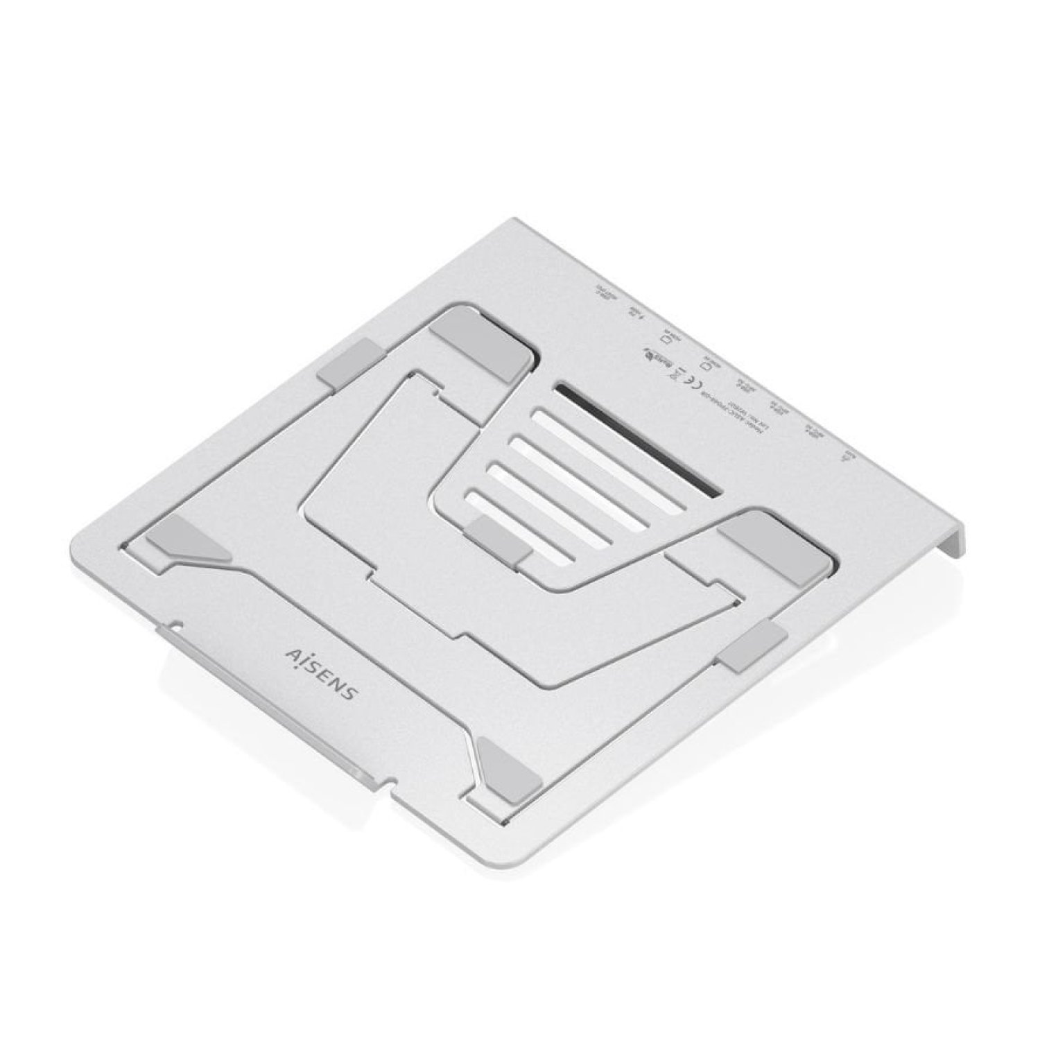 Soporte de Sobremesa - Docking USB Tipo-C Aisens ASUC-7P046-GR/ 2xUSB/ 1xUSB Tipo-C/ 2xHDMI/ 1xRJ45/ 1xUSB Tipo-C PD/ Gris