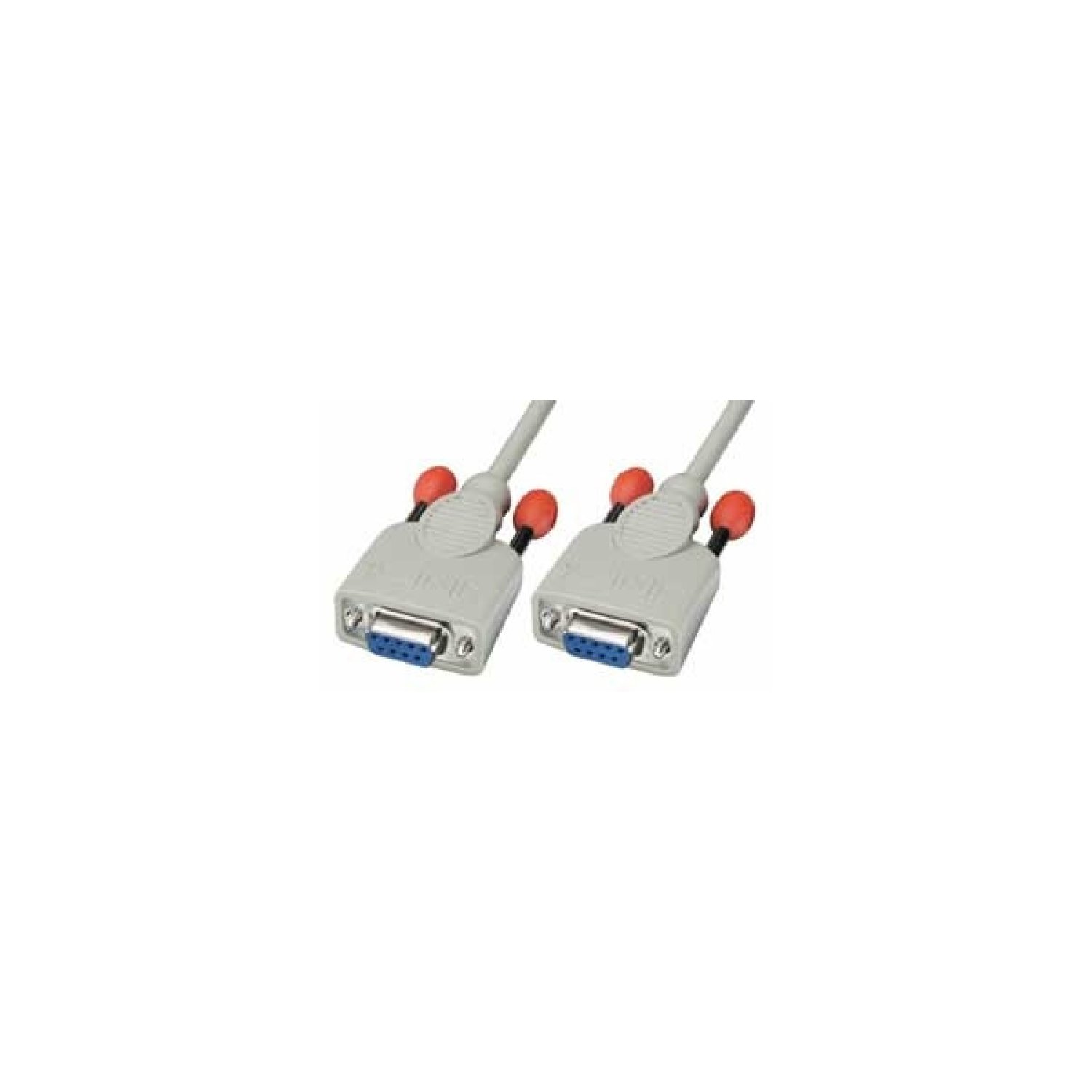 Lindy 3m Null modem cable cable de serie Blanco