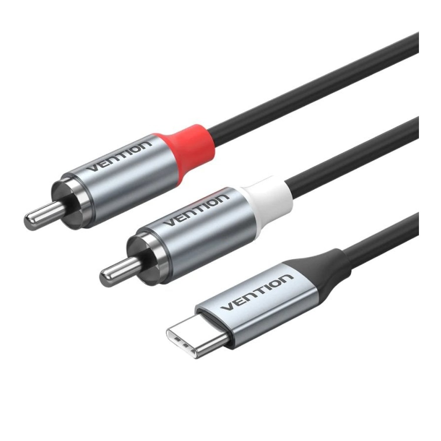Cable Estéreo Vention BIKHH/ USB Tipo-C Macho - 2x RCA Macho/ 2m/ Gris