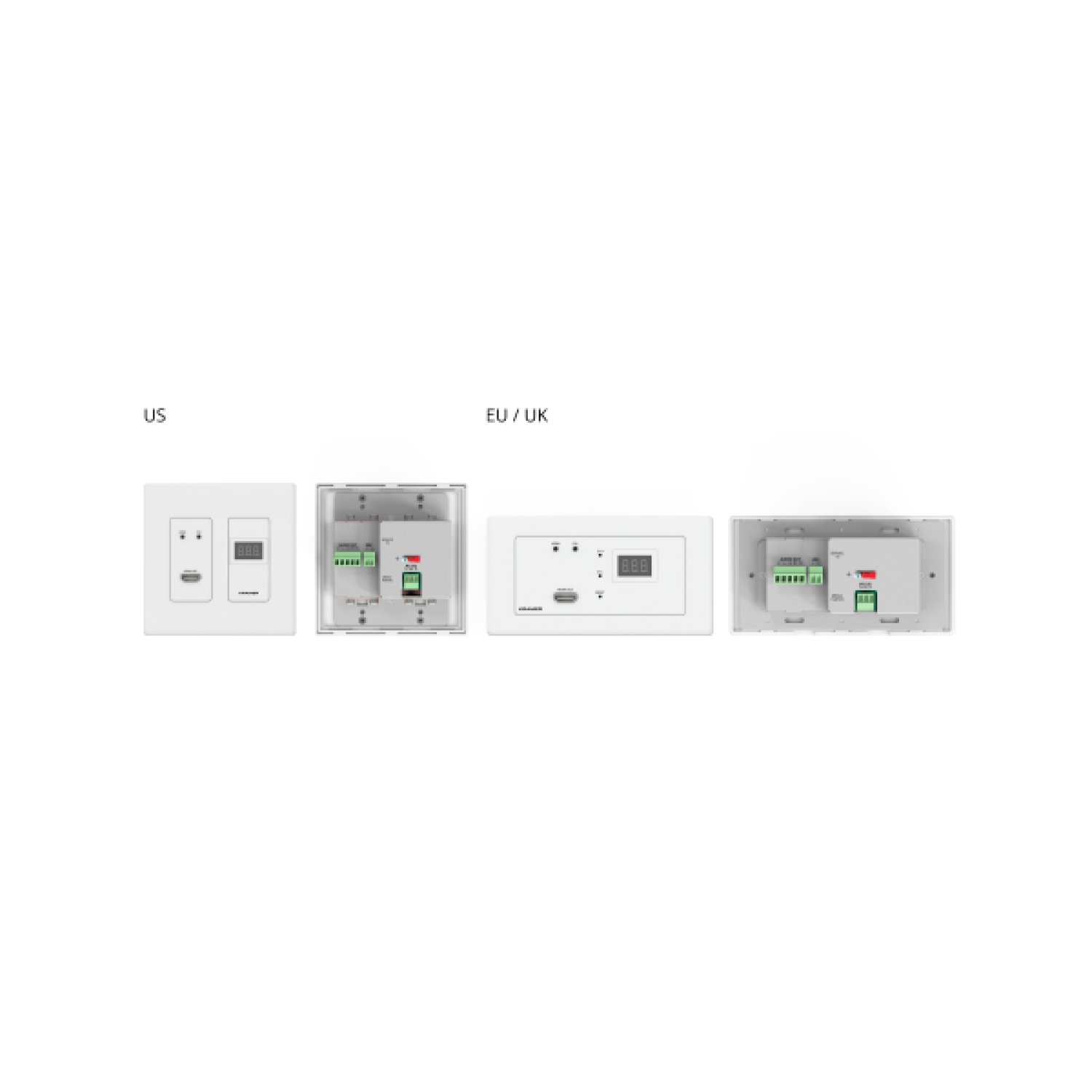 KRAMER ACCESSORIES & AV TOOLS AVSM WP-SW2-EN7 EU–SIZE 2G BLACK PANEL SET-MODEL (WP-SW2-EN7/EU-PANEL-SET-80/86(B)) (61-10001799)