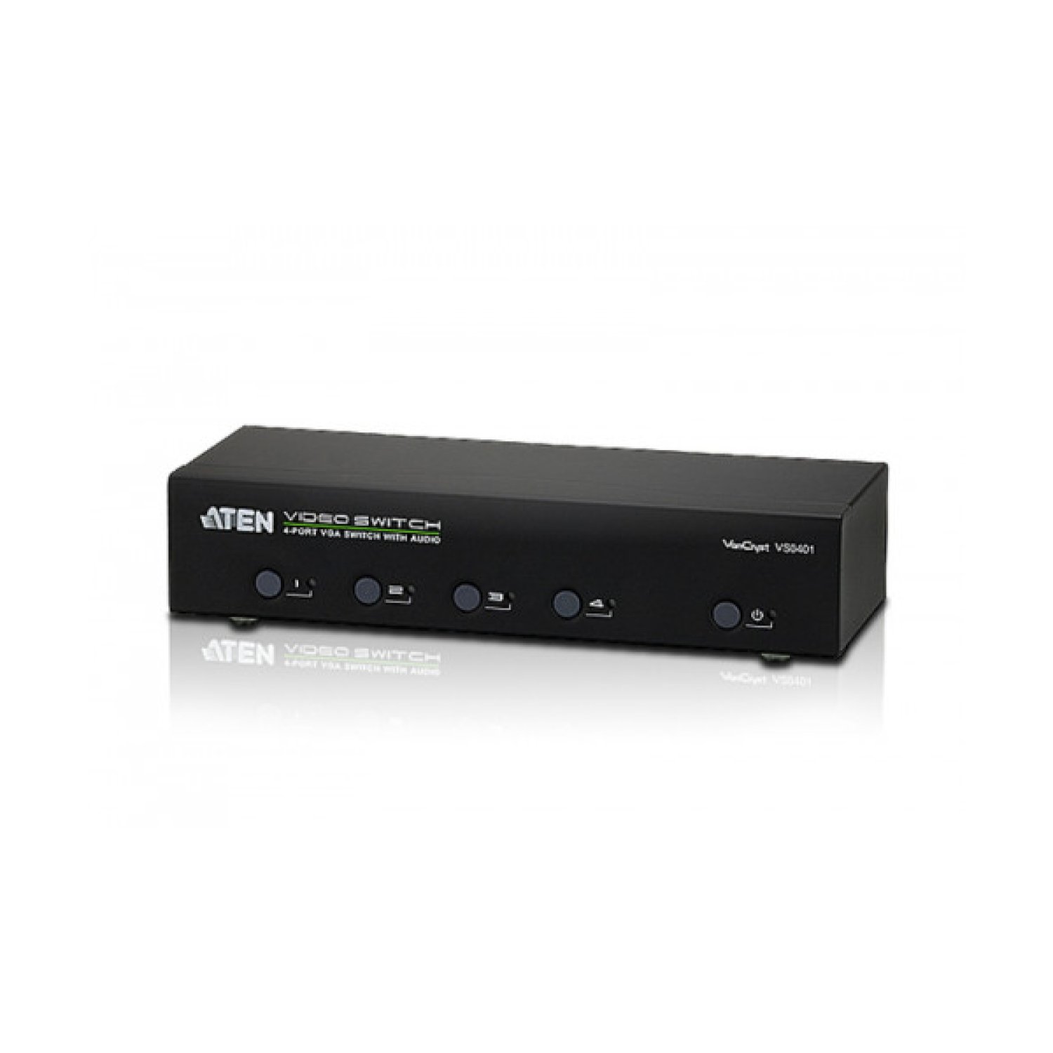ATEN CONMUTADOR / SELECTOR / SWITCHVGA / AUDIO DE 4 PUERTOS CON AUDIO RS-232 (VS0401-AT-G)