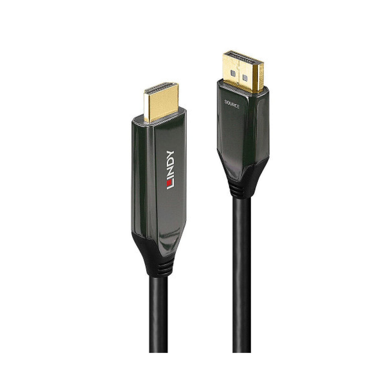 Lindy 40931 adaptador de cable de vídeo 2 m HDMI tipo A (Estándar) DisplayPort Negro