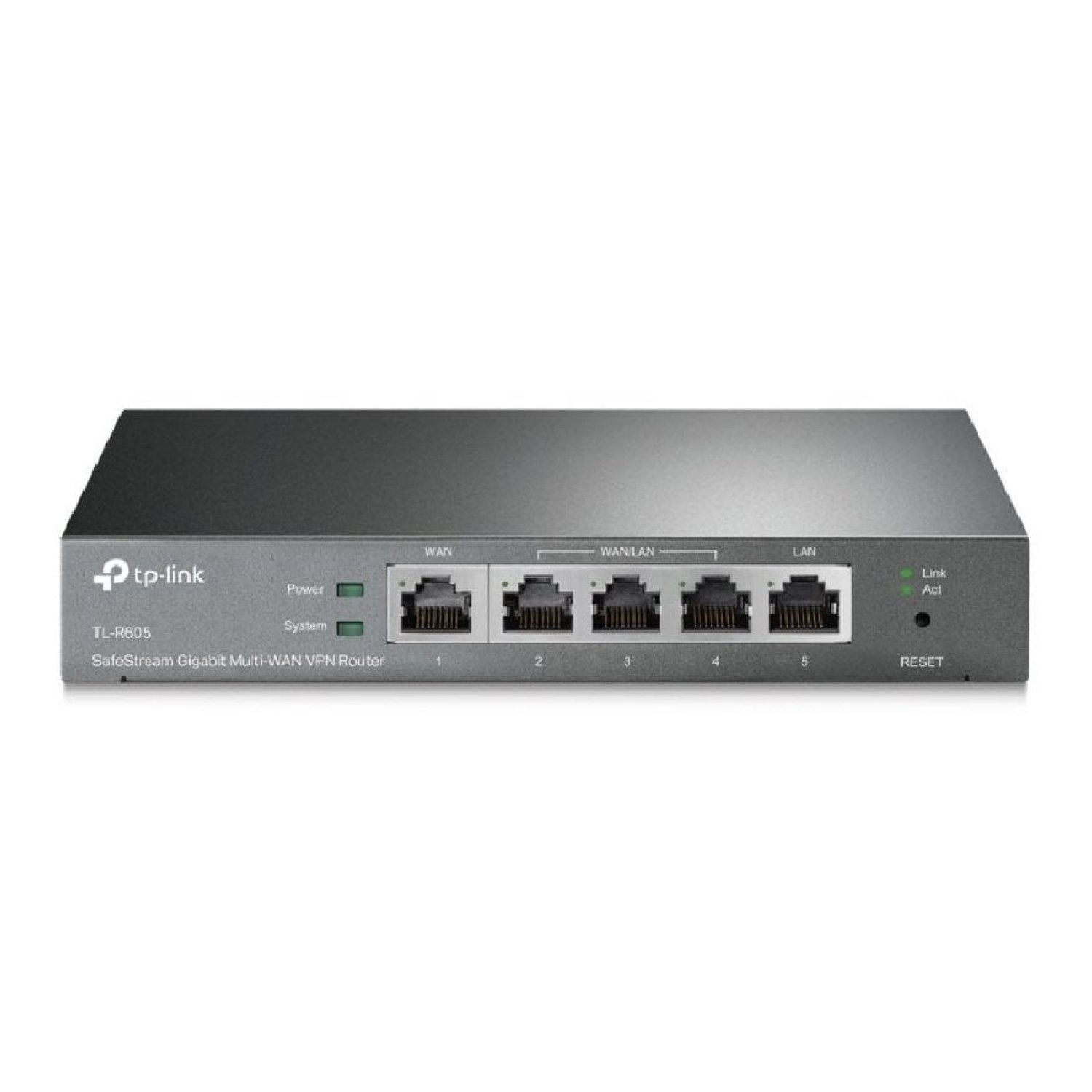 Router VPN SafeStream Gigabit TP-Link Omada TL-R605/ 5 Puertos Multi-WAN
