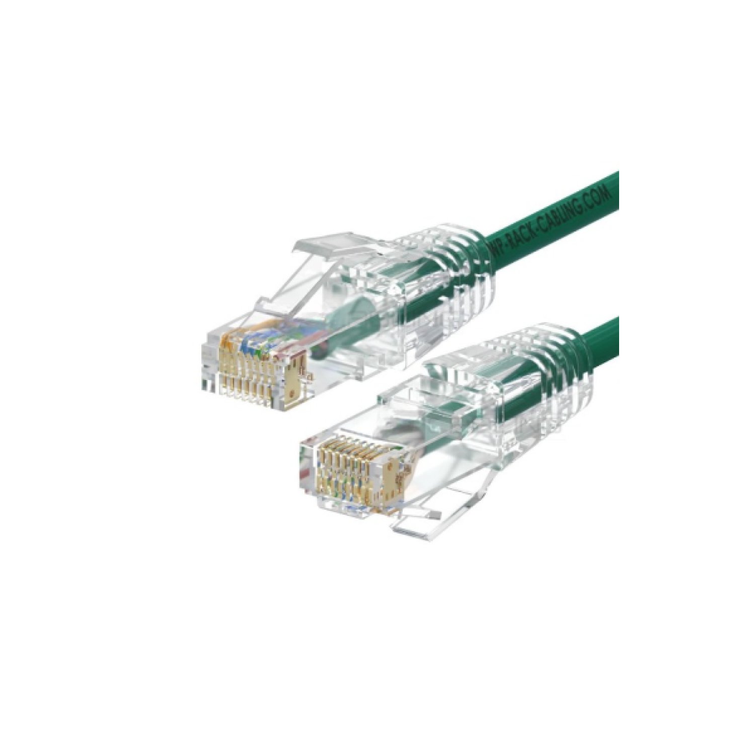 WP WPC-PAT-6AU005G-S cable de red Verde, Transparente 0,5 m Cat6a U/UTP (UTP)