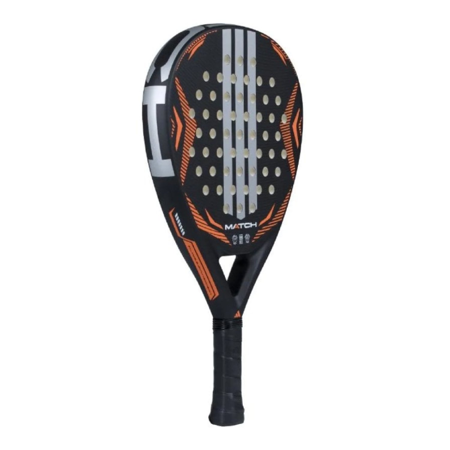 Pala de Pádel Adidas Match 3.5 2026/ Negra y Naranja