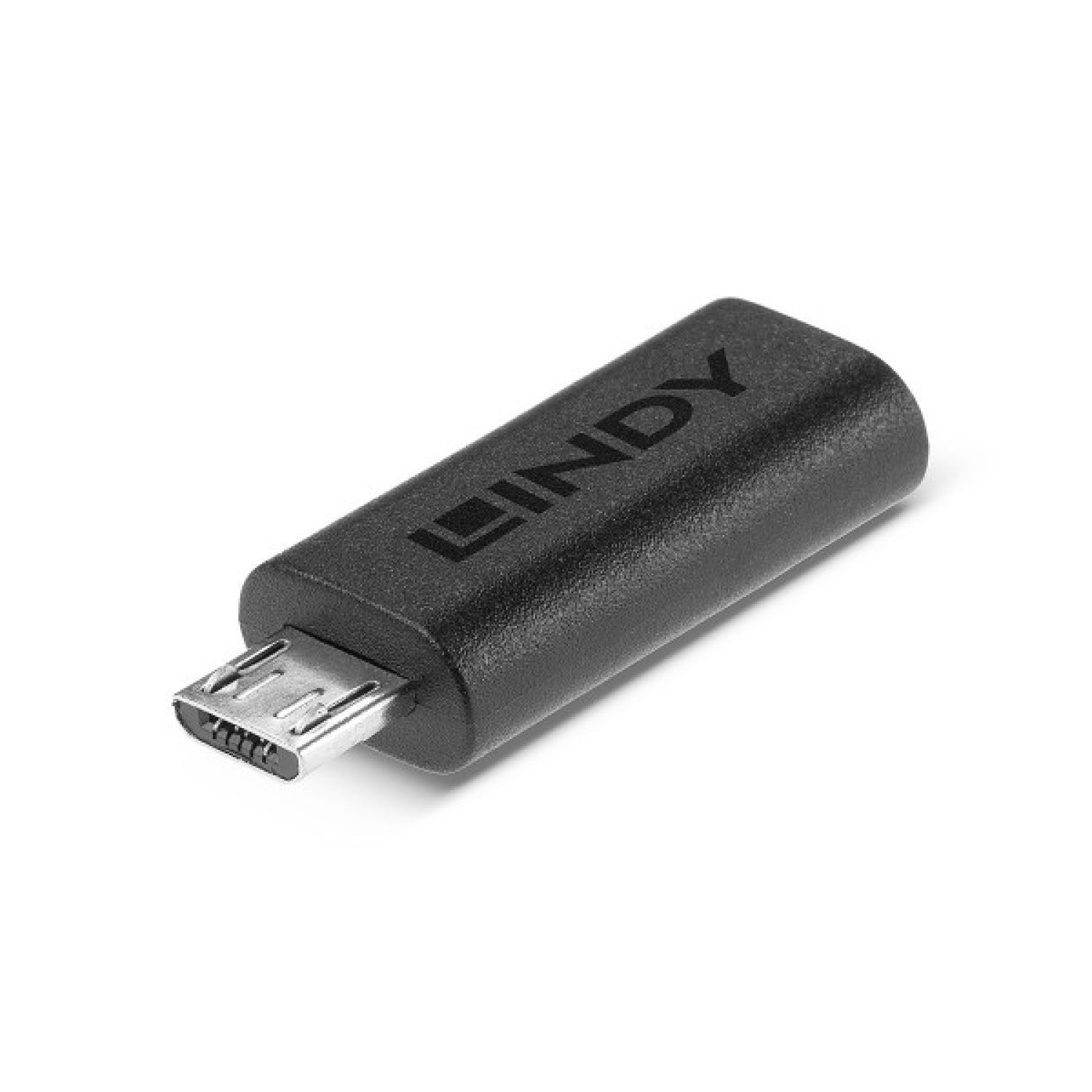 Lindy 41903 cambiador de género para cable USB Type C USB Type Micro-B Negro