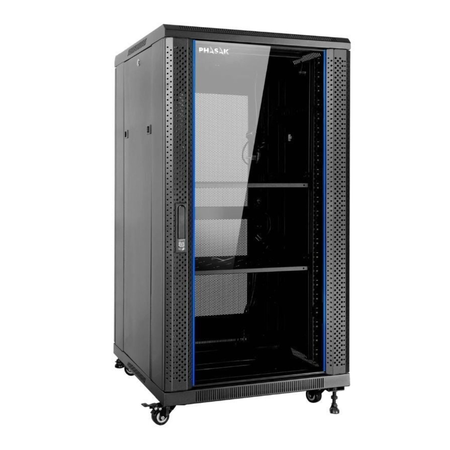 Armario Rack Mural Desmontado Phasak PHO 6822/ 19"/ Altura 22U