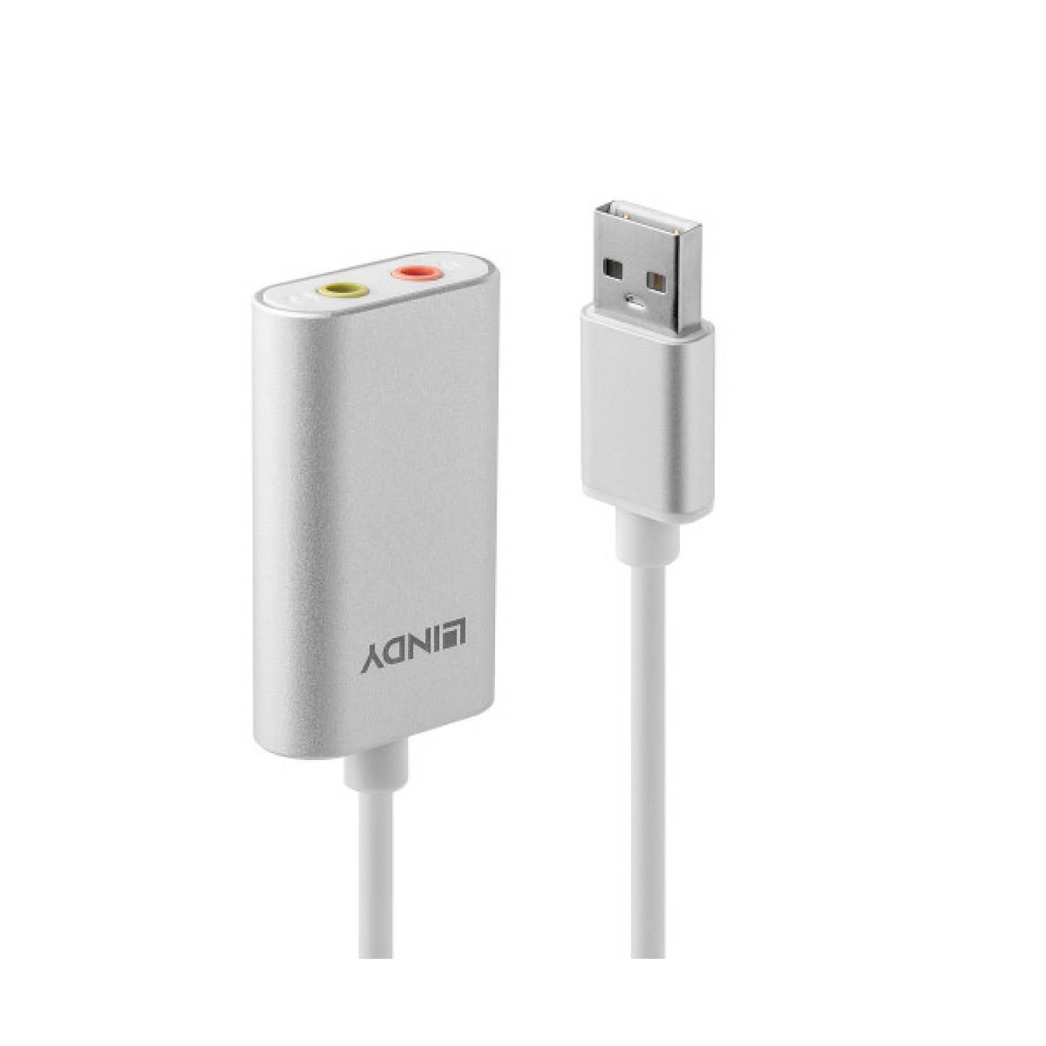 Lindy 42926 convertidor de audio Plata, Blanco