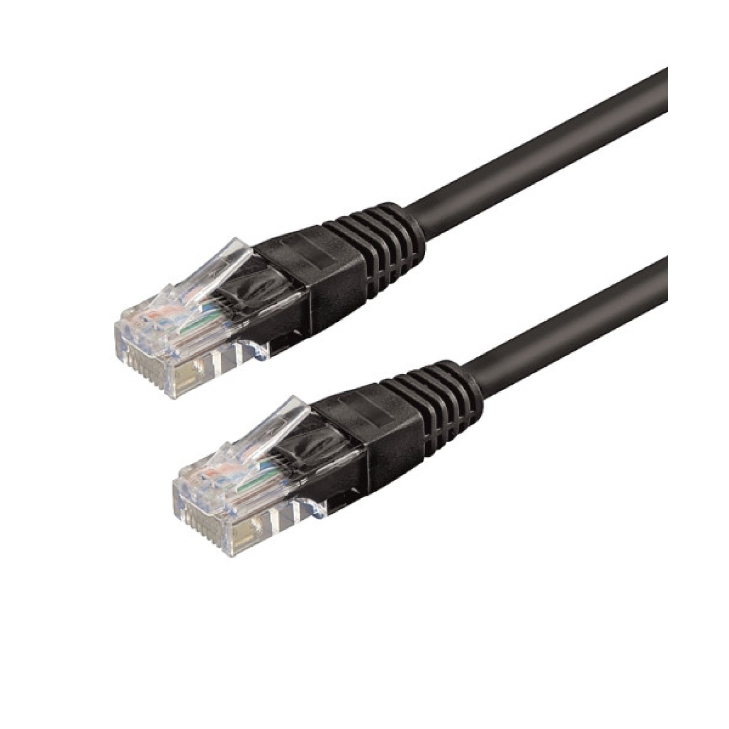 WP WPC-PAT-6U050BL cable de red Negro 5 m Cat6 U/UTP (UTP)