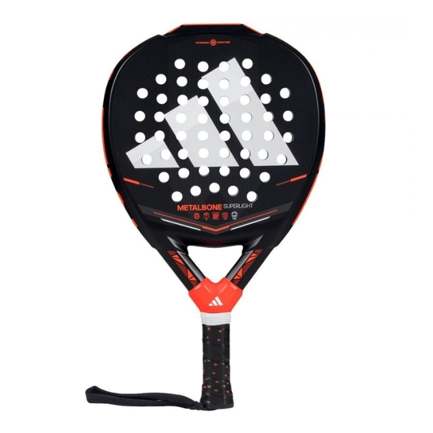 Pala de Pádel Adidas Metalbone Superlight 2026/ Negra y Naranja