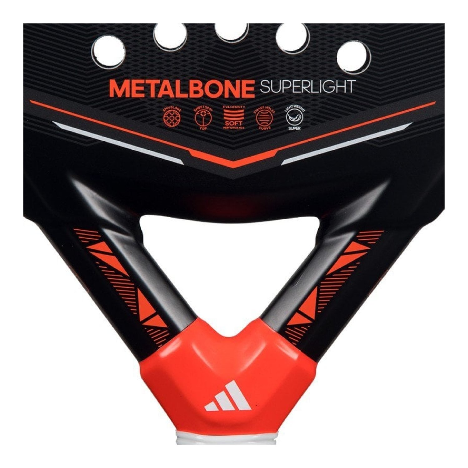 Pala de Pádel Adidas Metalbone Superlight 2026/ Negra y Naranja