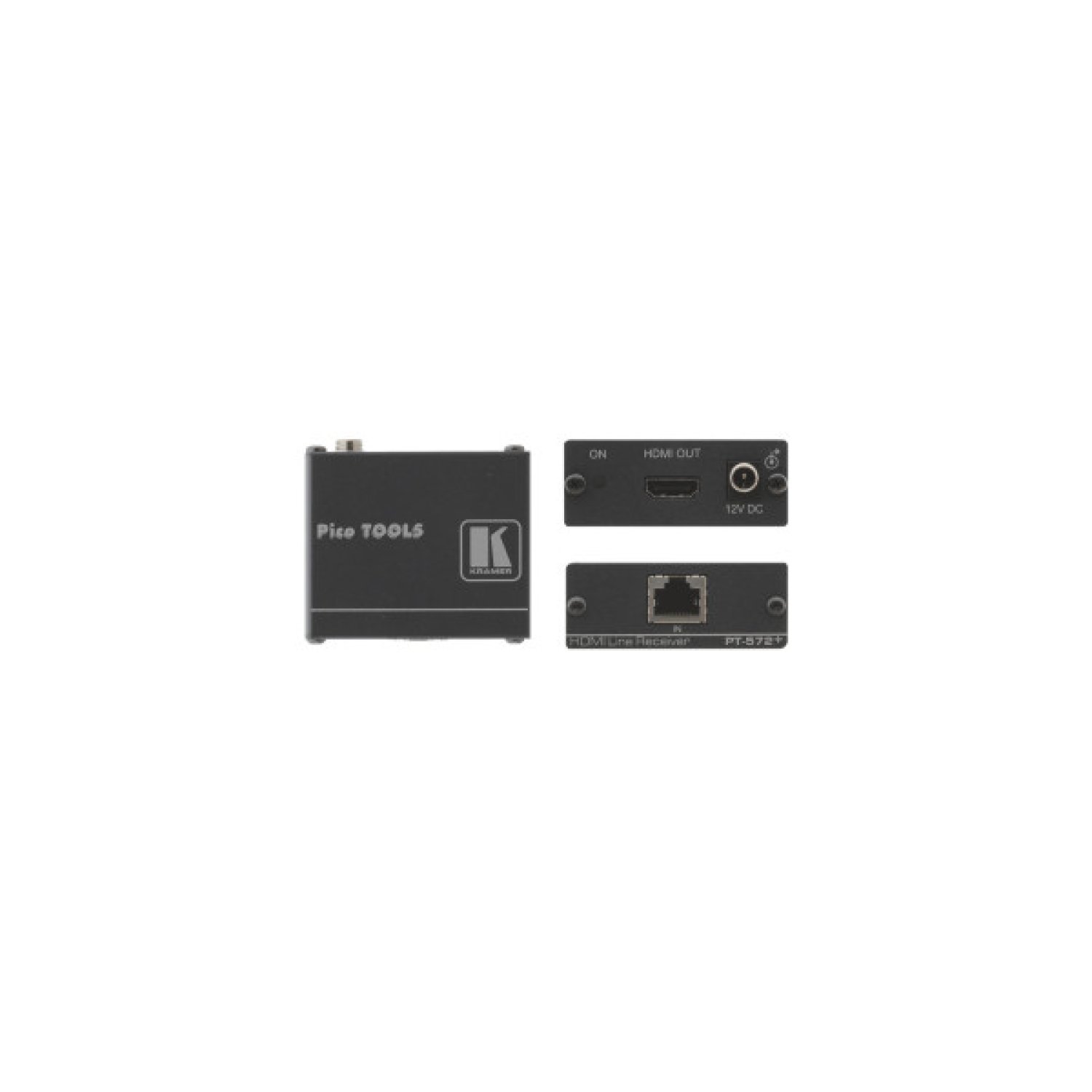 Kramer Electronics PT-572+ extensor audio/video Receptor AV Negro