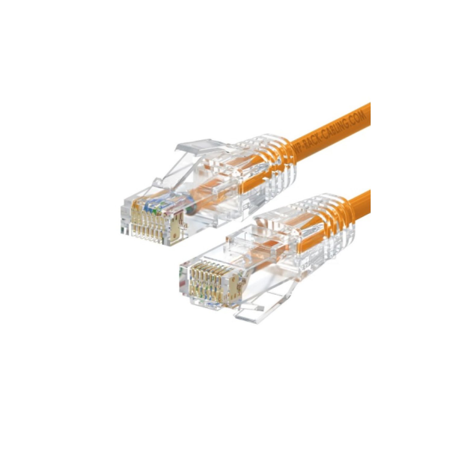 WP WPC-PAT-6AU002O-S cable de red Naranja, Transparente 0,2 m Cat6a U/UTP (UTP)