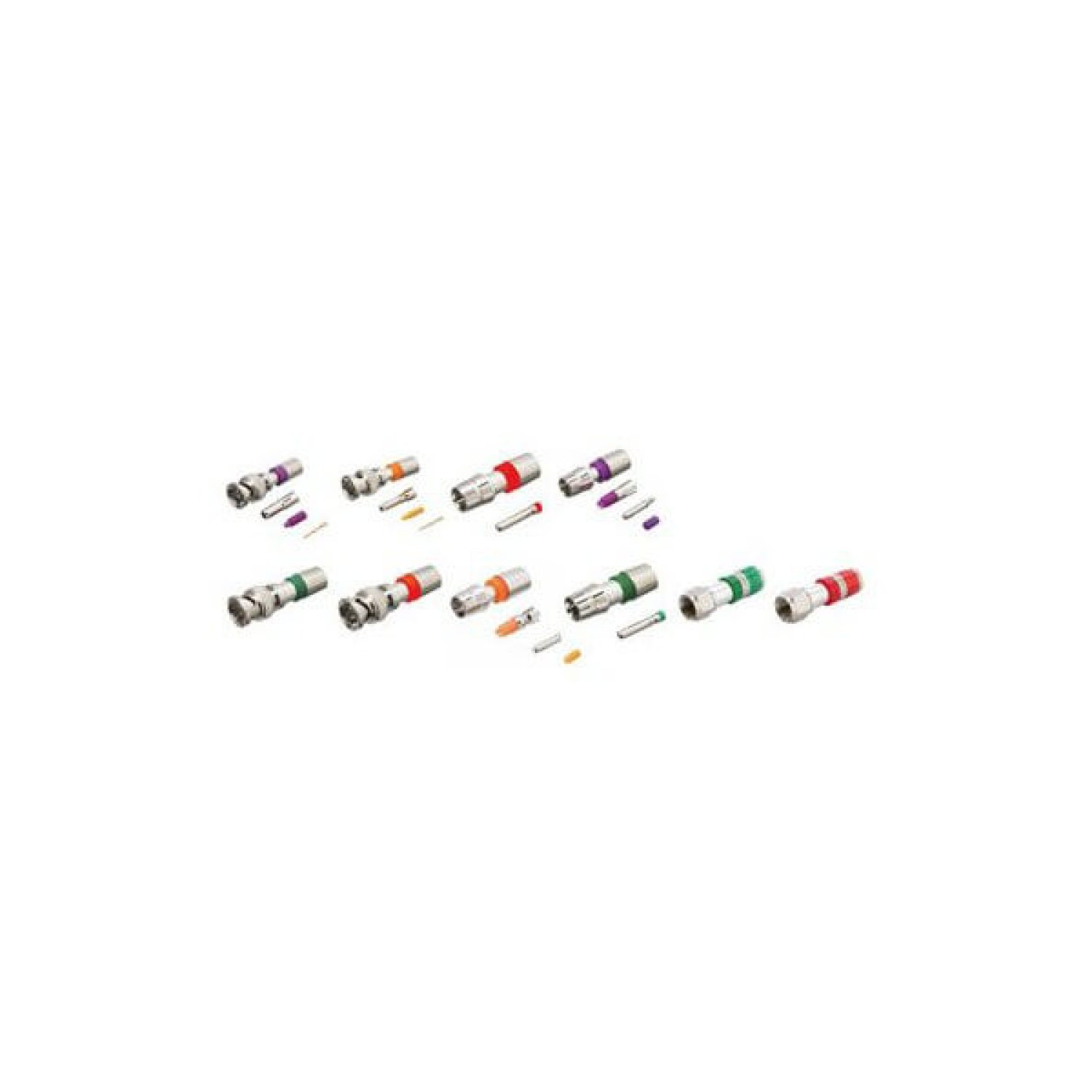 KRAMER CABLES & CONNECTORS CONNECT - CABLES BNC(M) COMPRESS. CONNECTOR RG-6 (BC-1X)-GREEN CODED-MODEL (CC-BNC-6(PACK-25)) (99-911060001)