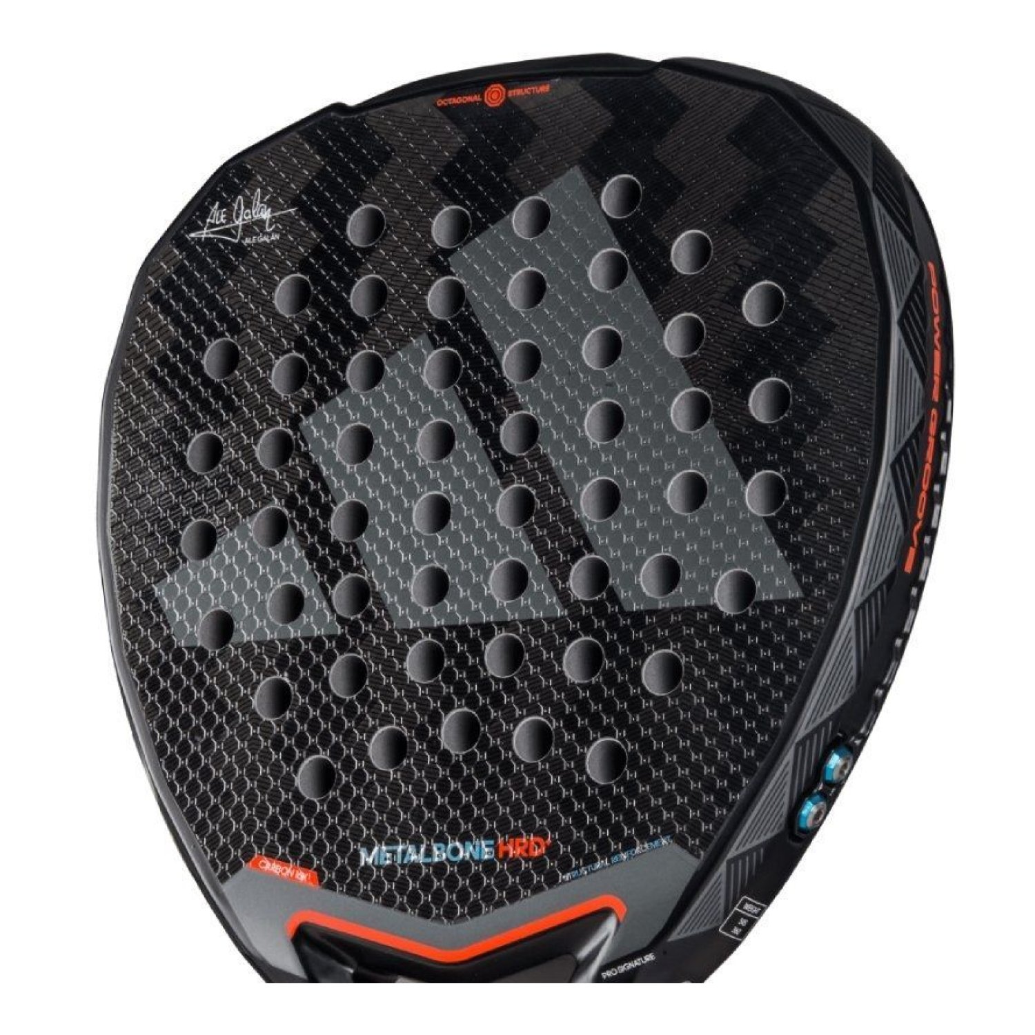 Pala de Pádel Adidas Metalbone HRD+ 2025 (Ale Galan)/ Negra y Blanca