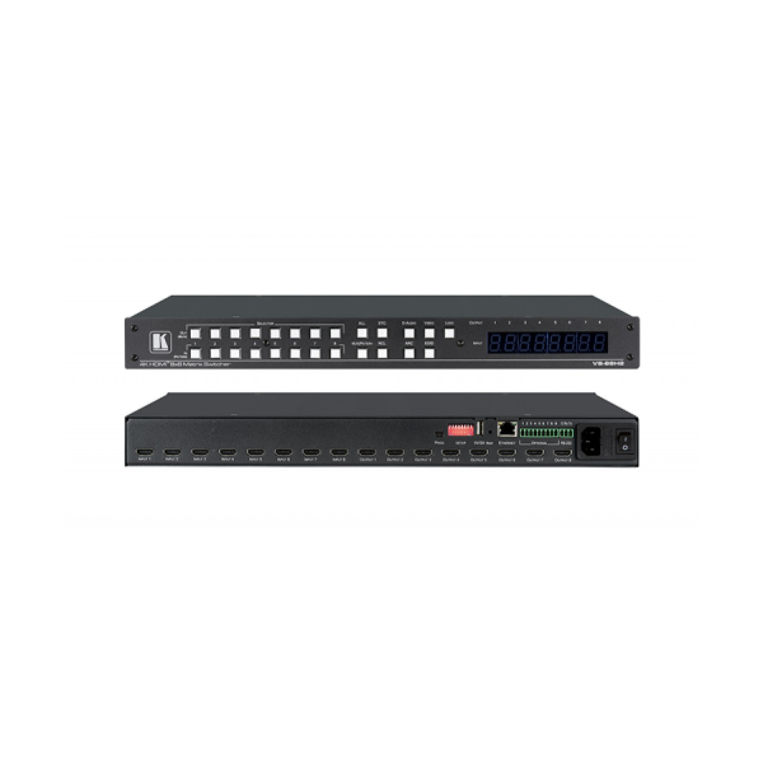 KRAMER VS-88H2 8X8 4K HDR HDCP 2.2 MATRIX SWITCHER WITH DIGITAL AUDIO ROUTING