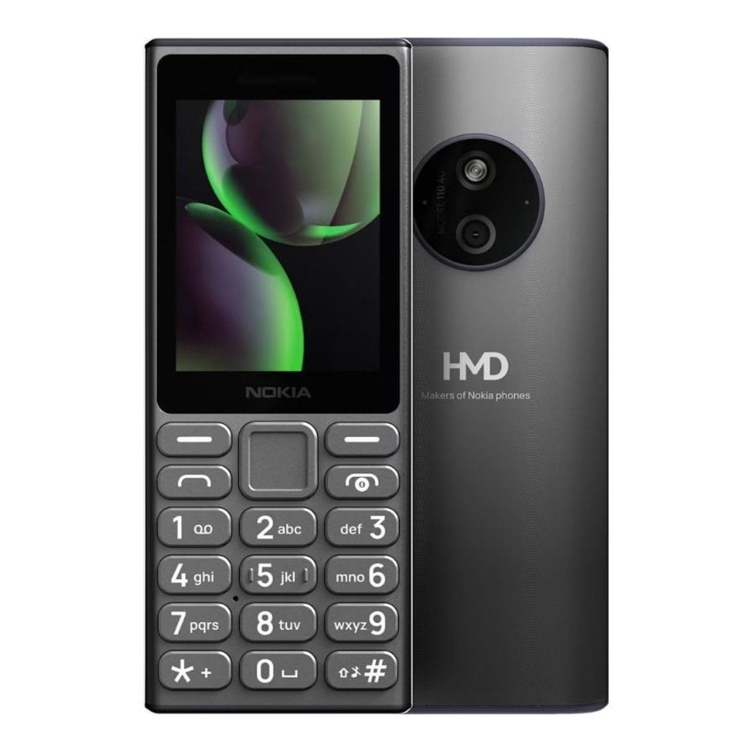 Teléfono Móvil Nokia 110 4G (2024)/ Negro Titanio