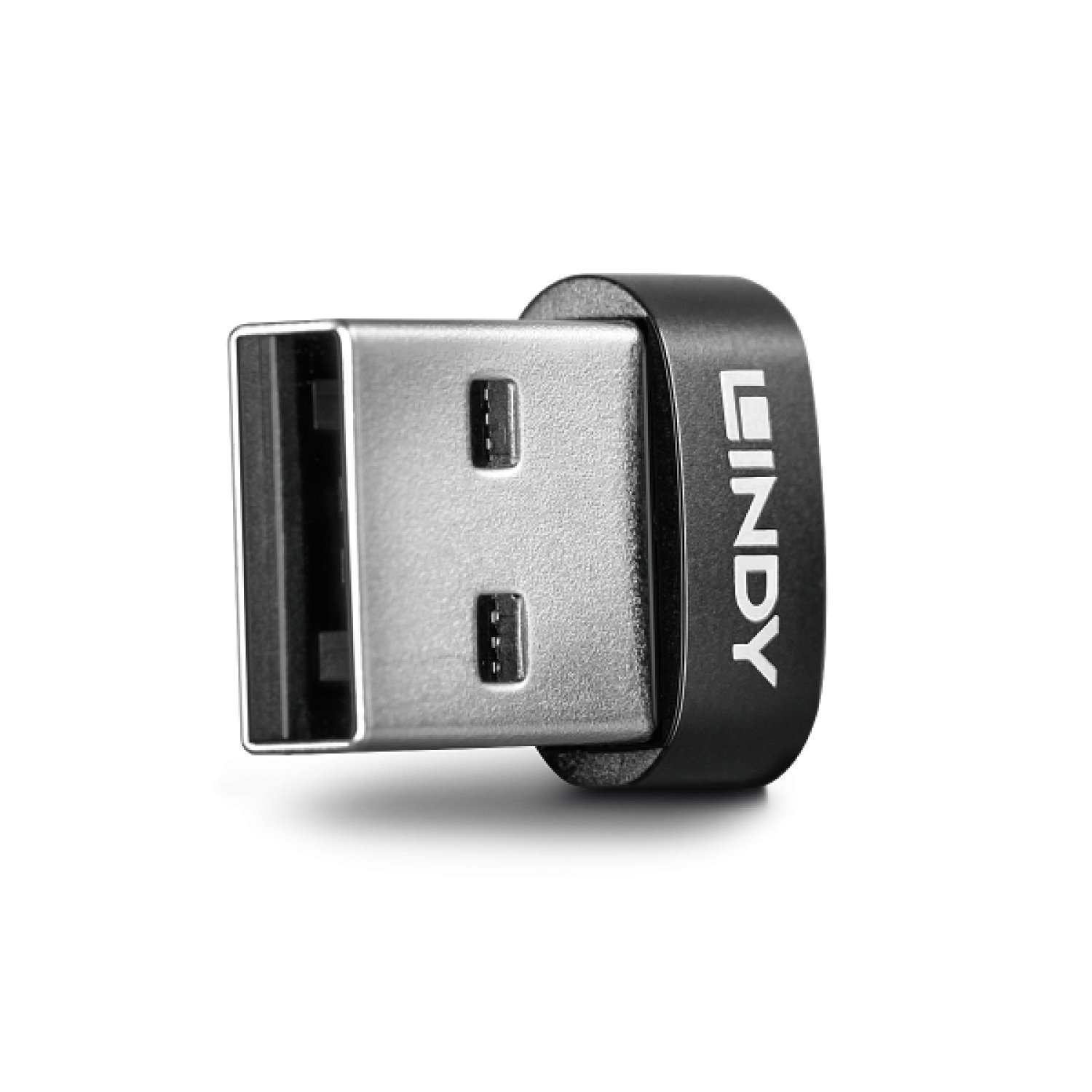 Lindy 41884 cambiador de género para cable USB Type-A USB Type-C Negro