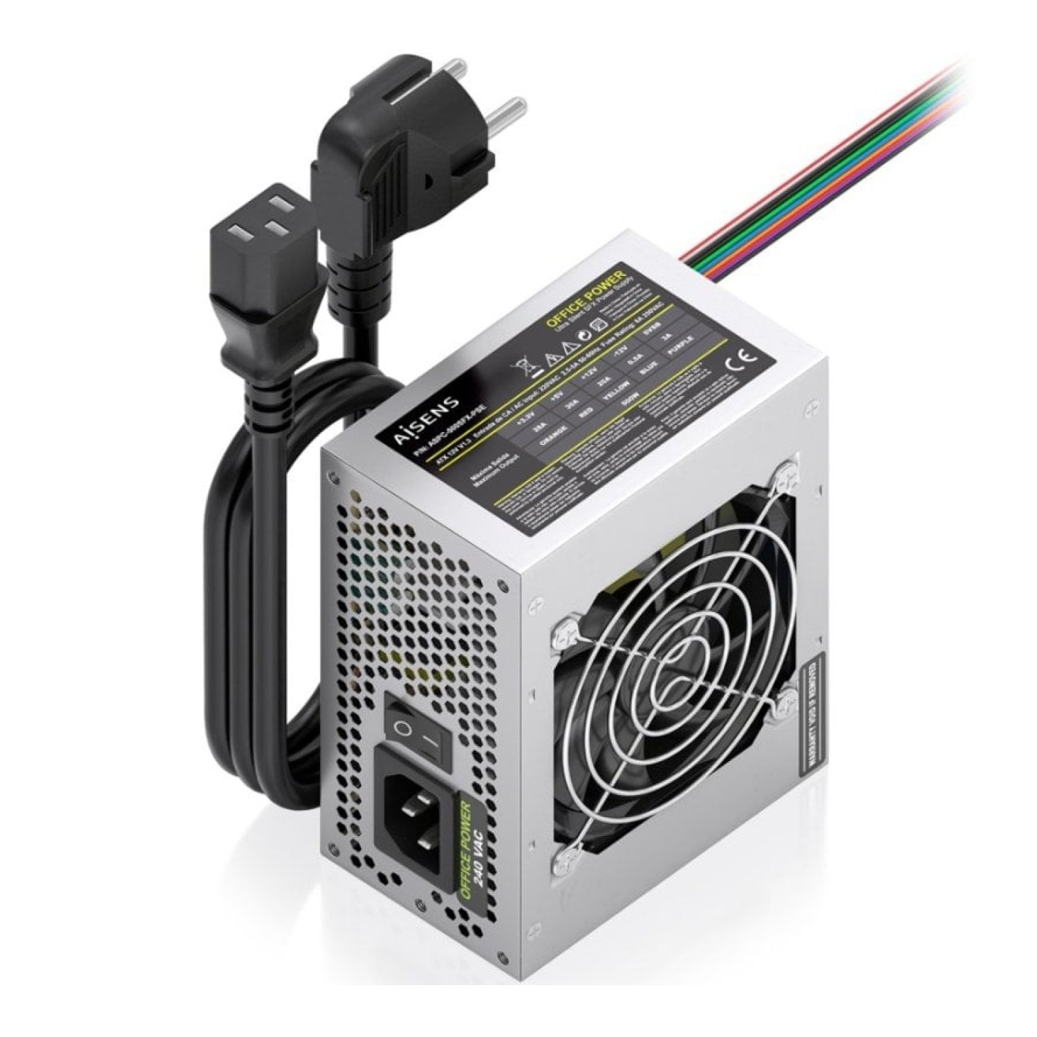 Fuente de Alimentación SFX Aisens ASPC-500SFX-PSE/ 500W/ Ventilador 8cm